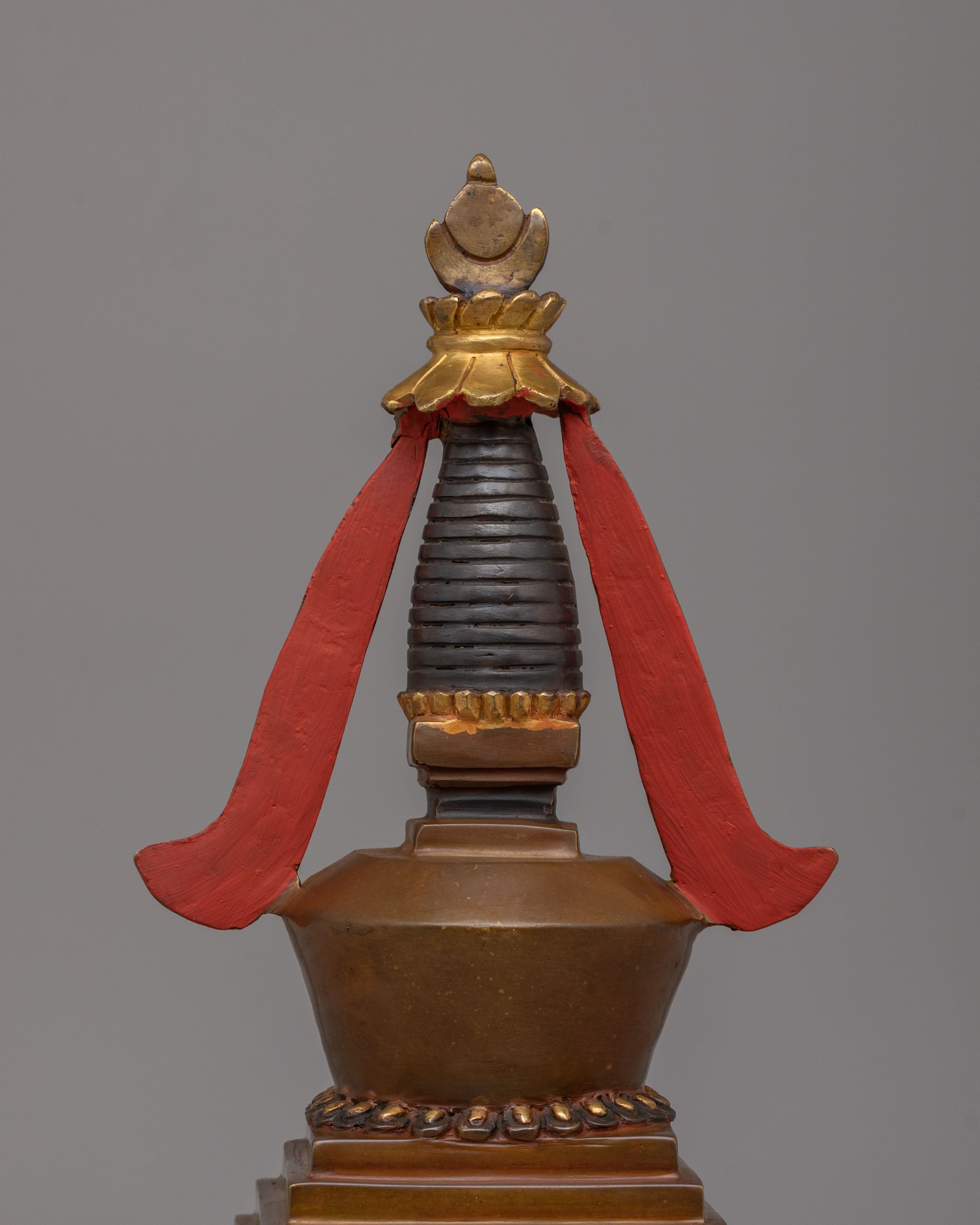 Handcrafted Altar Enlightenment Stupa | Sacred Buddhist Decor