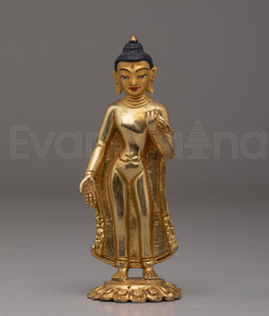 Handcrafted Copper Dipankara Statue