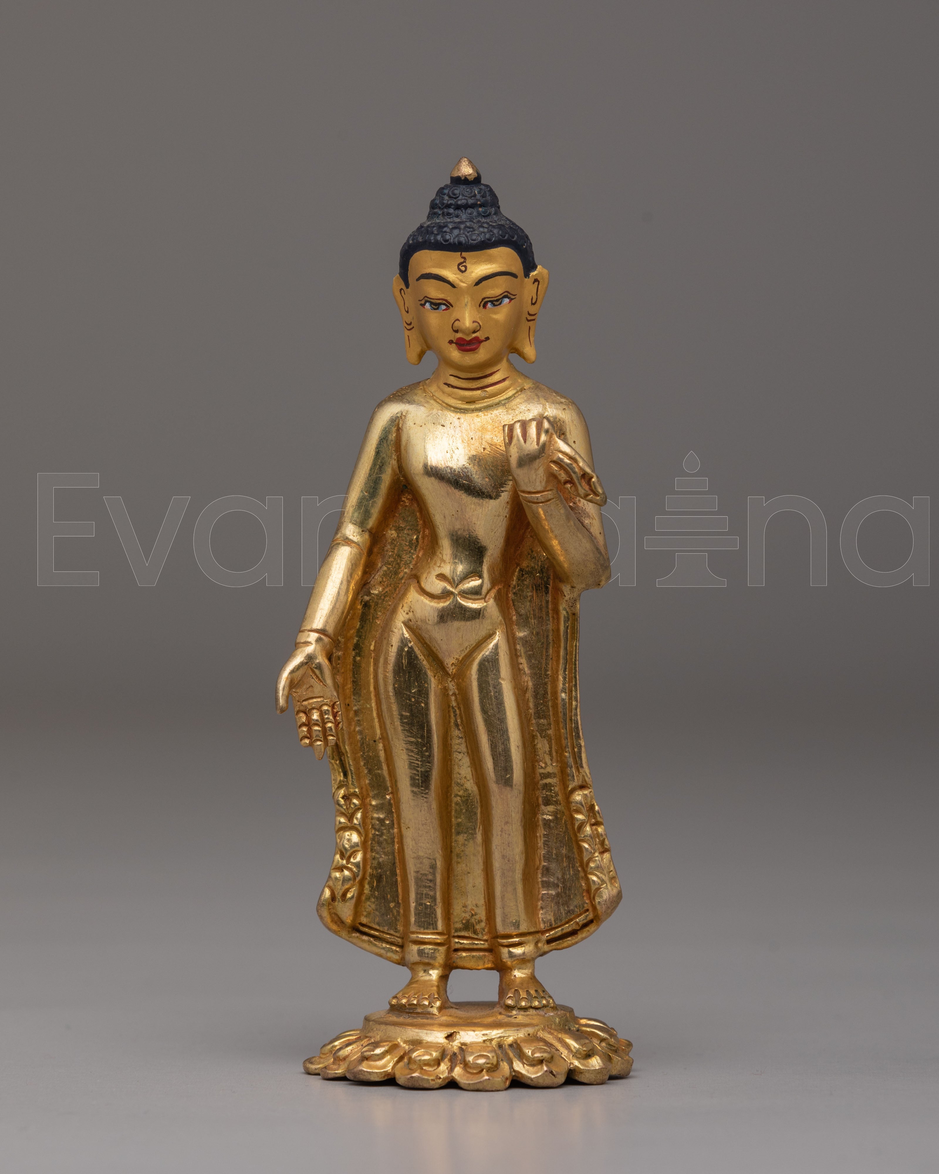 Handcrafted Copper Dipankara Statue