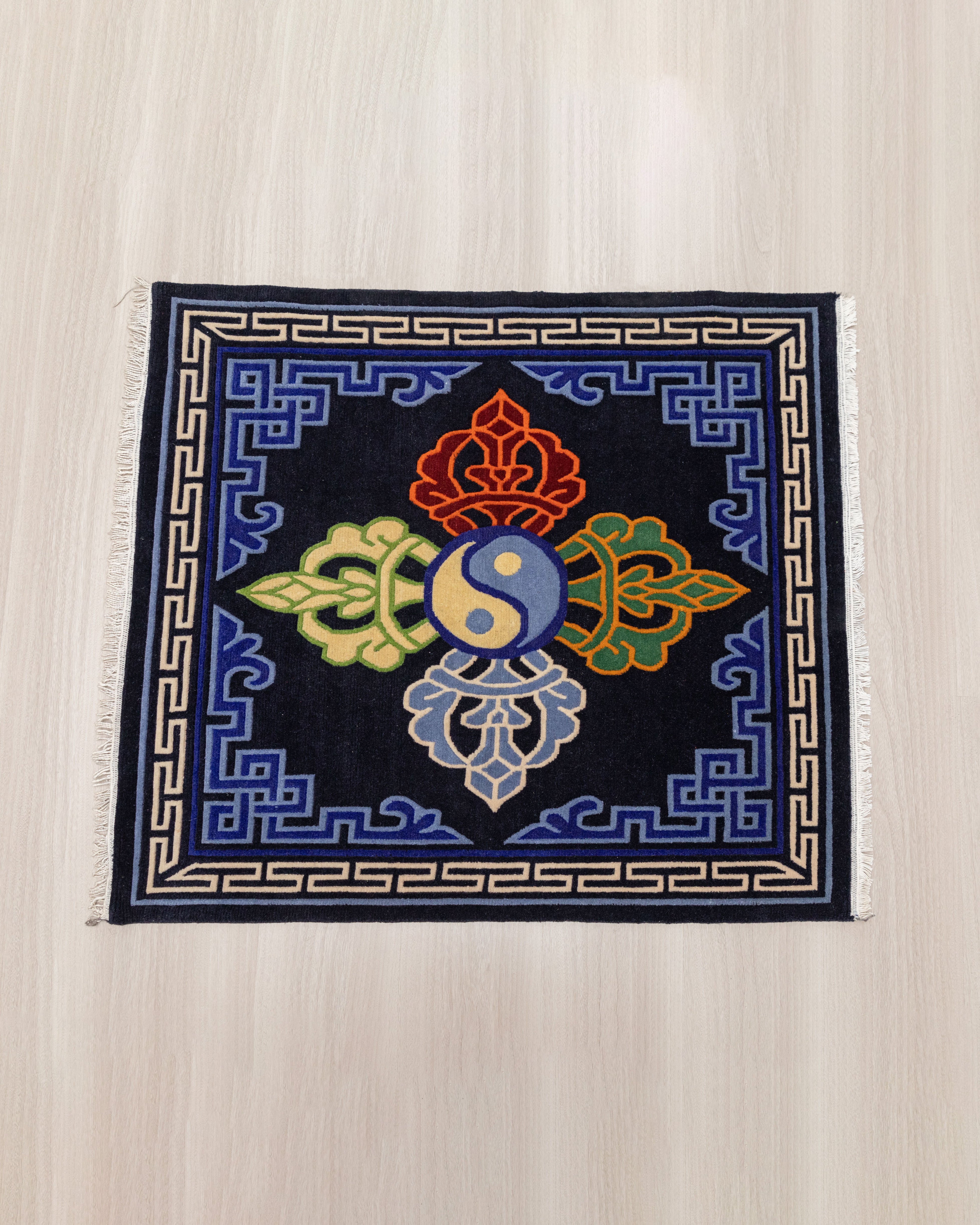 Handmade Tibetan Wool Rug |  Buddhist Art