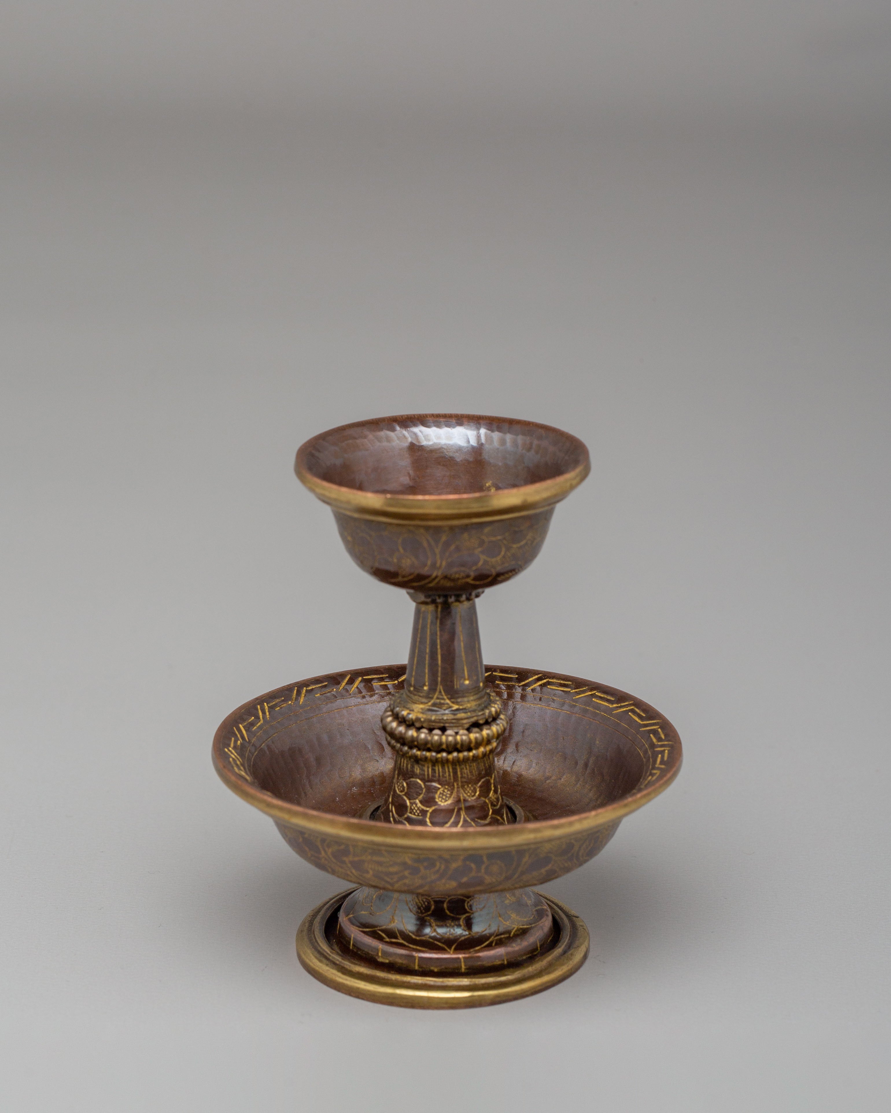 Serkyem Set for Altar Offering | Tibetan Ritual Offering Vessel