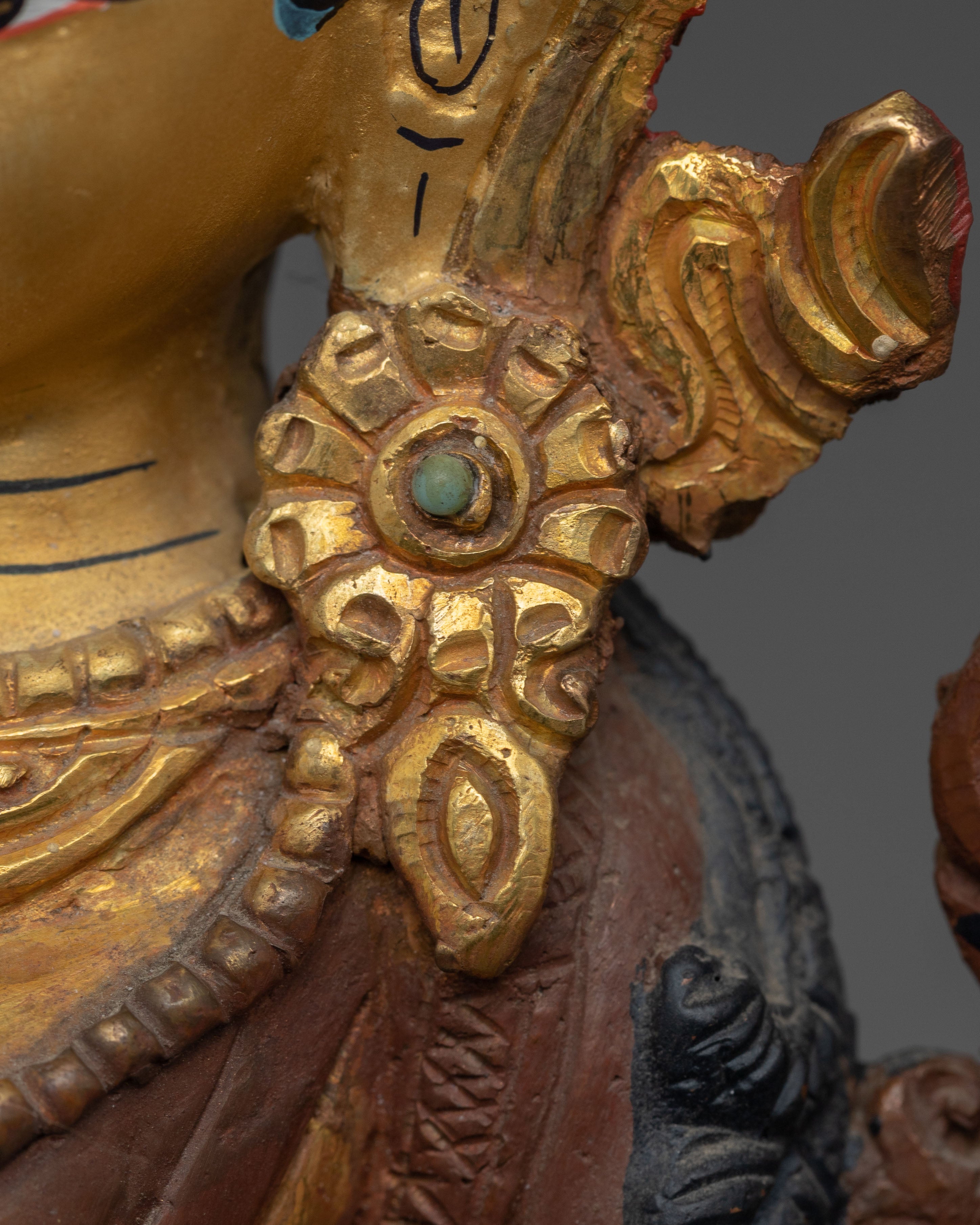 Green Tara Divine Figurine | Tibetan Artwork