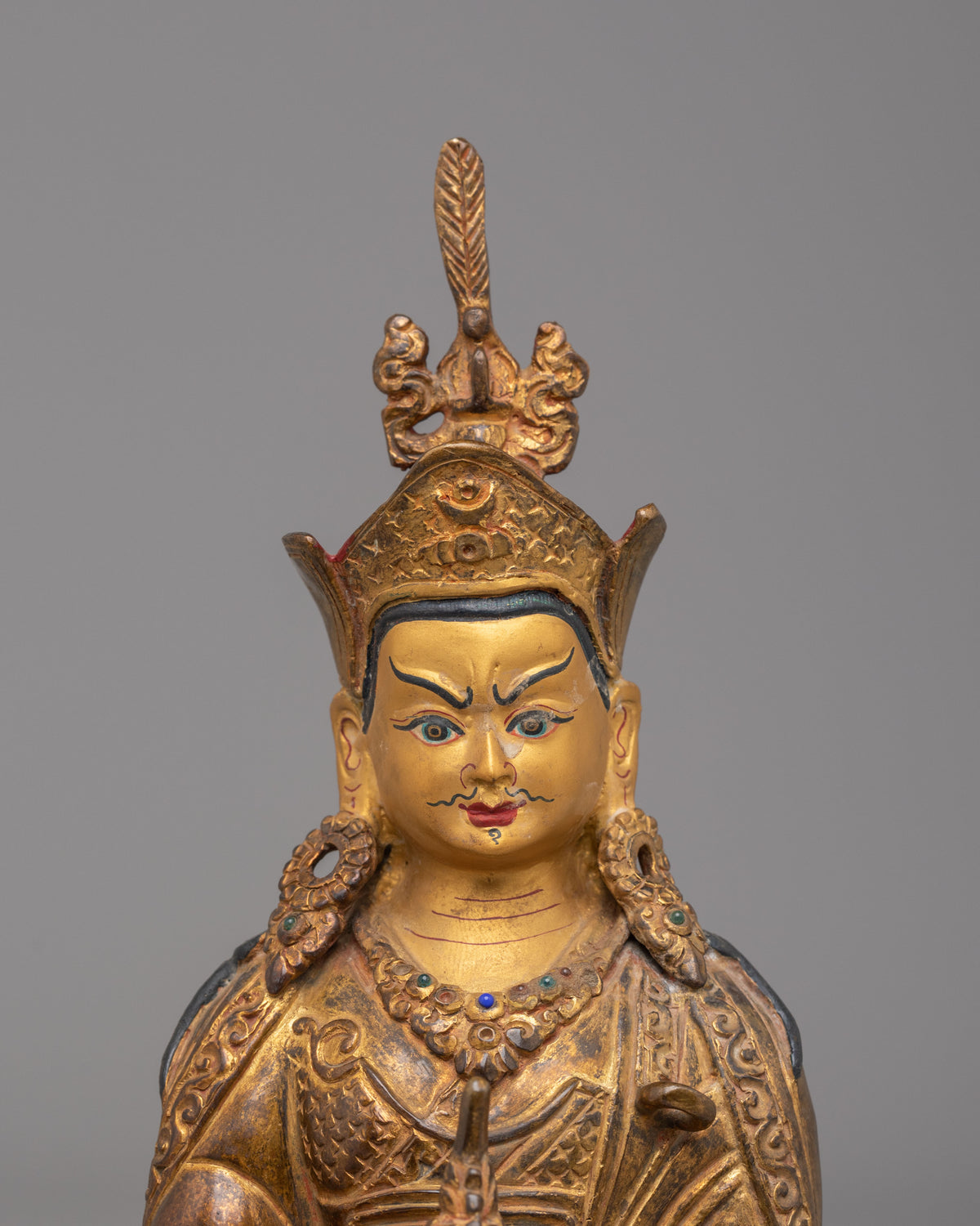 Buddhist Guru Rinpoche Sculpture | Symbol of Wisdom and Compassion