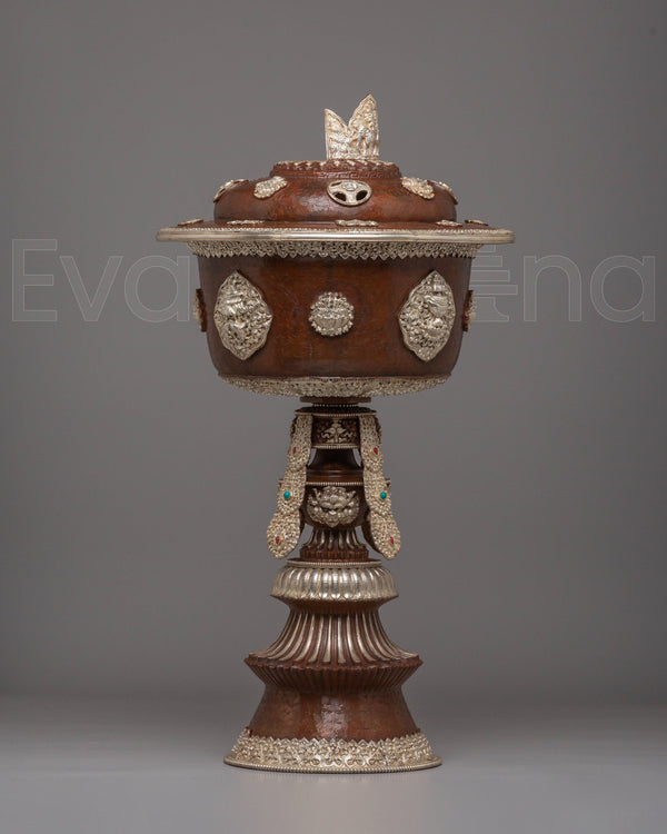 Sacred Tibetan Light Butter Lamp | Handmade Spiritual Decor