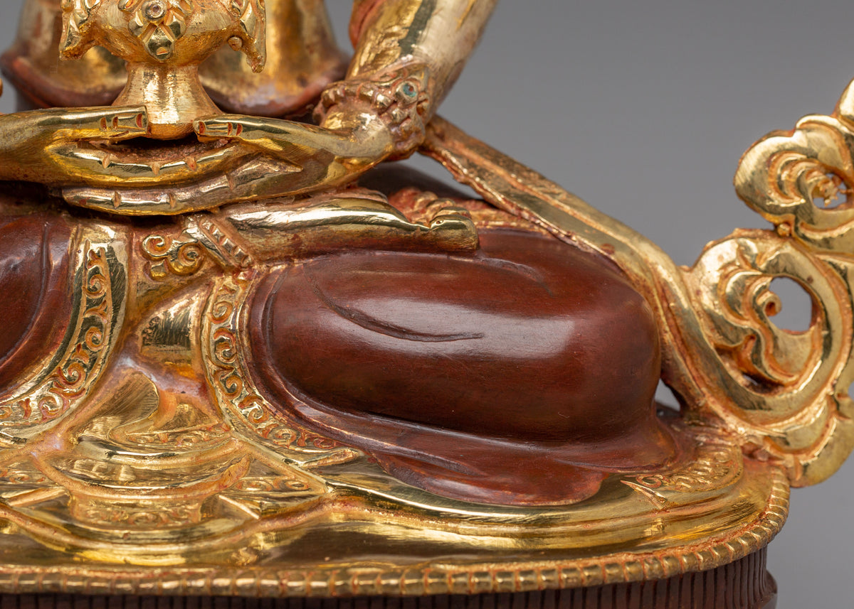Tibetan Handmade Sculpture of Amitayus | Buddha of Infinite Life