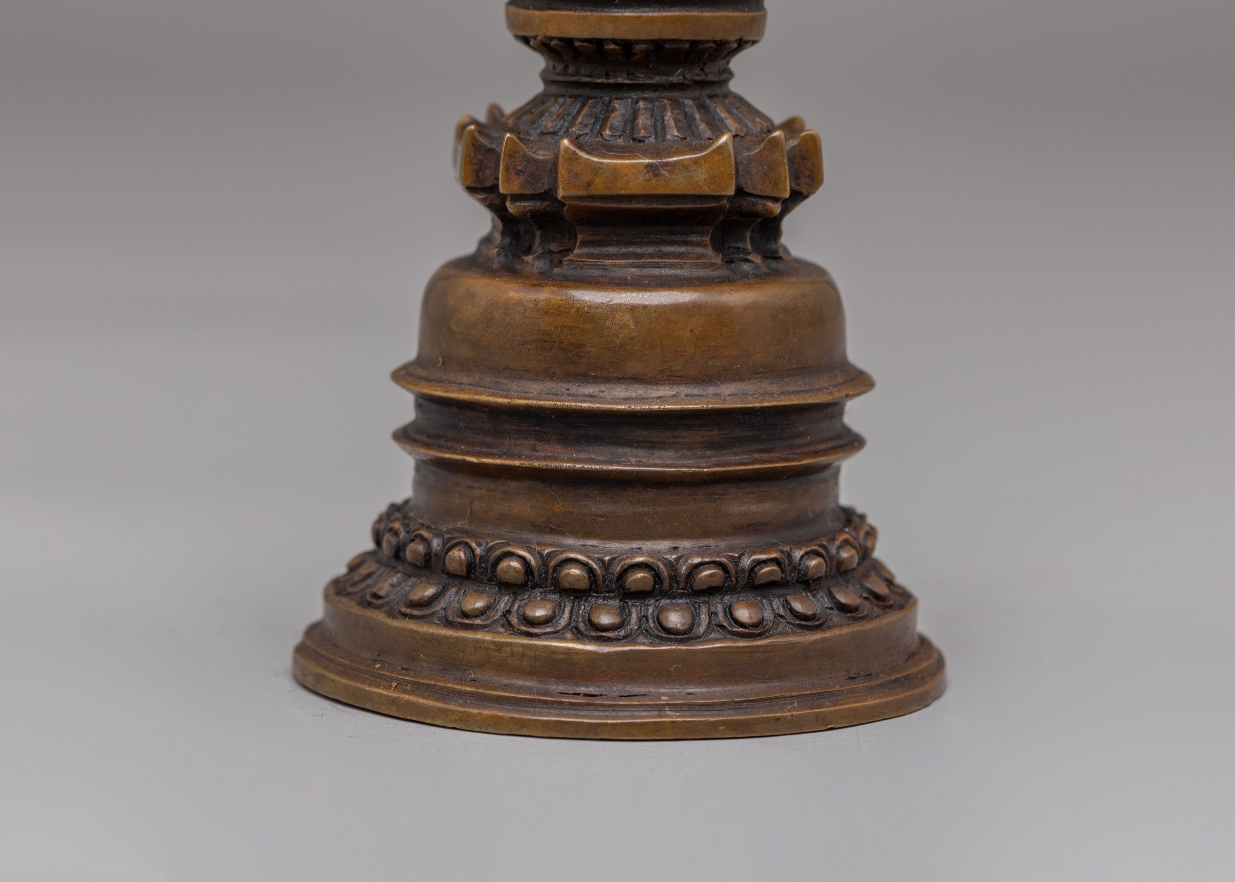 Kadampa Stupa for Sacred Altar | Copper Buddhist Ritual Object