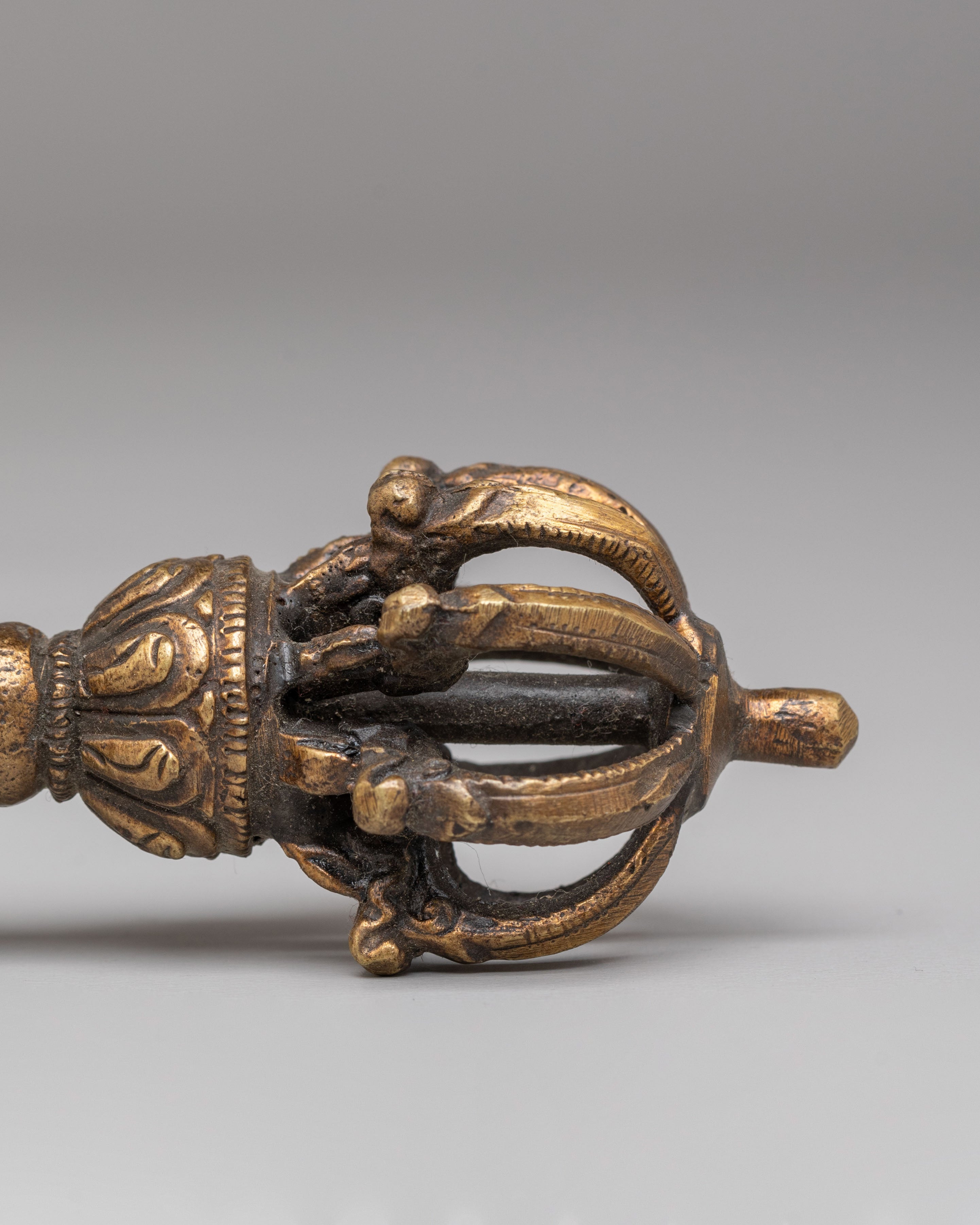 Buddhist Ritual Item Vajra | Brass Tibetan Ritual Tool for Spiritual Practices