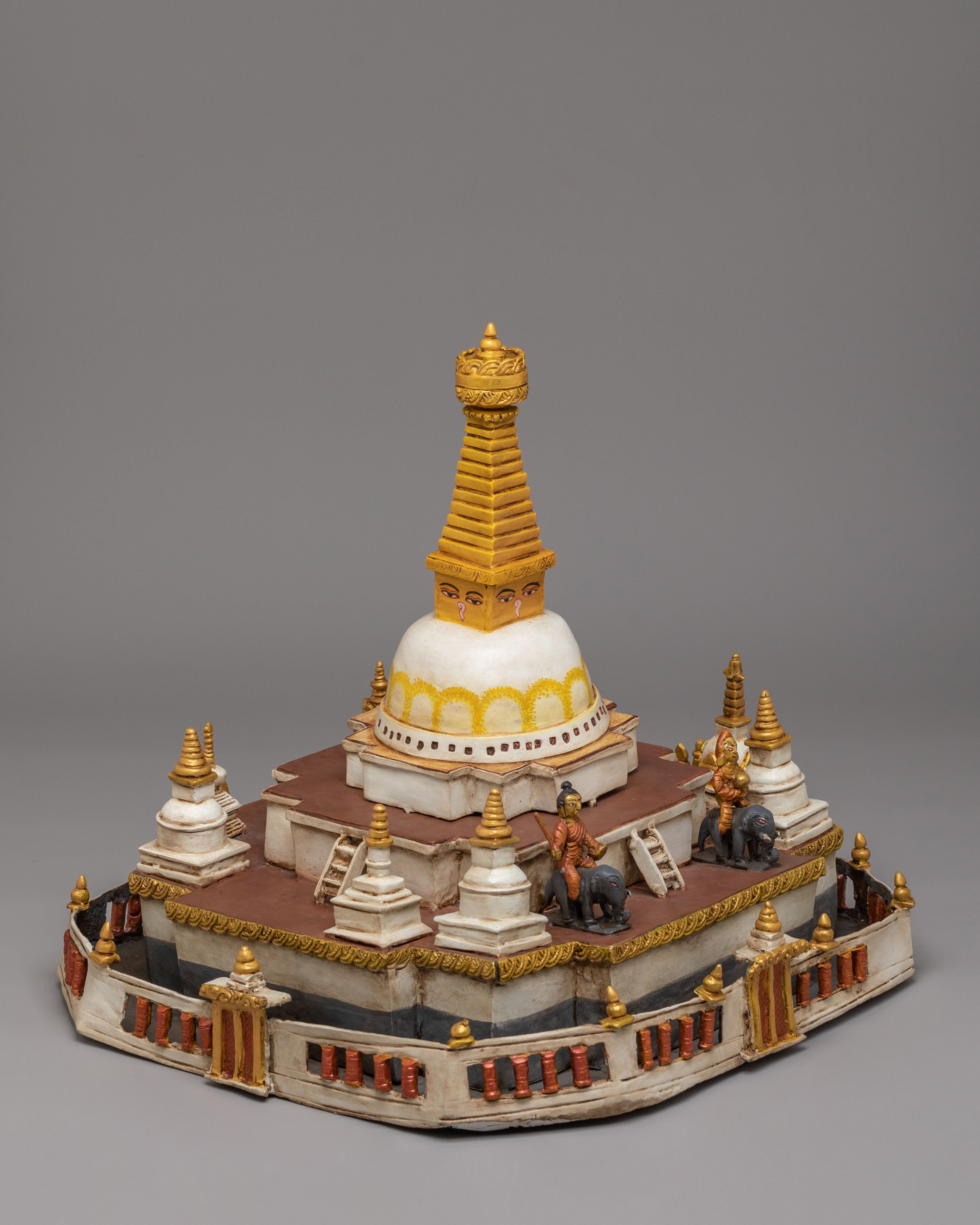 Handcrafted Himalayan Stupa Sculpture | Sacred Buddhist Art for Meditation
