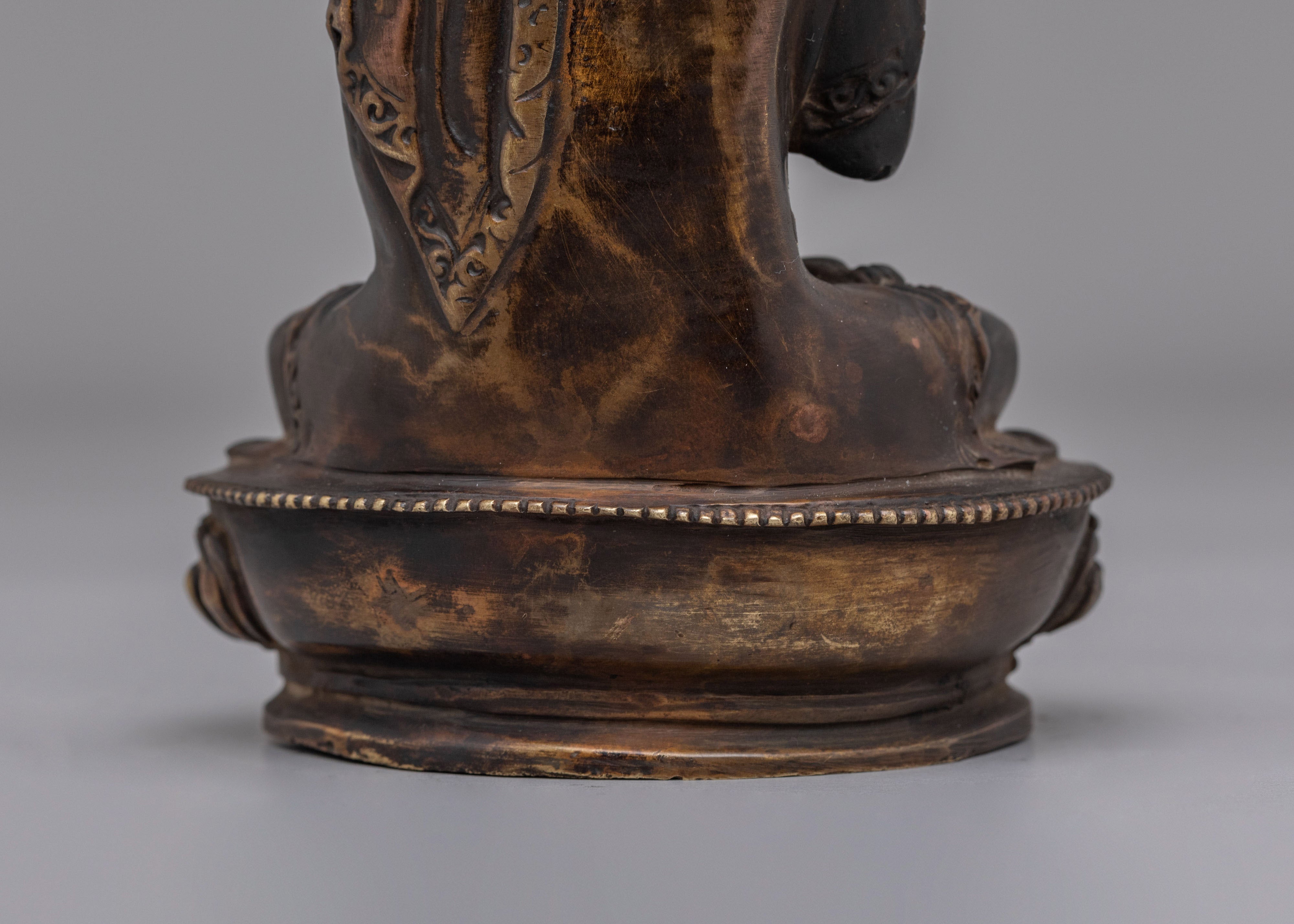 Amogasiddhi Buddha Statue for Protection | Symbol of Spiritual Growth