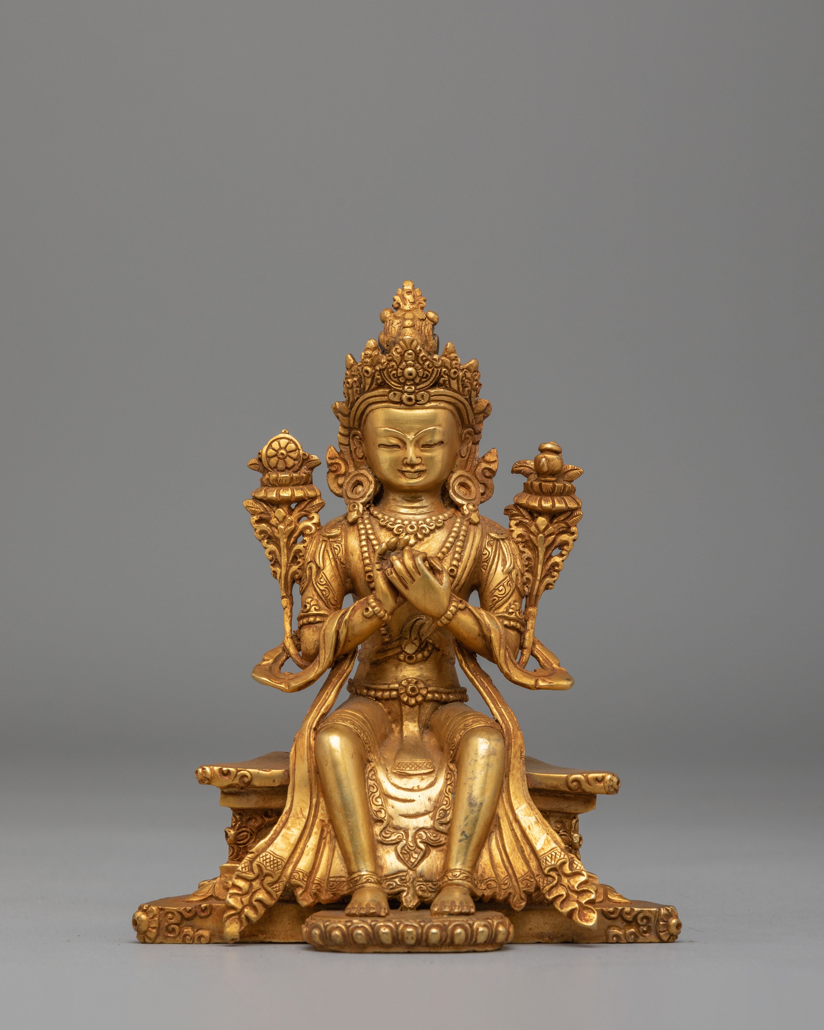 Buddhist Maitreya Buddha Sculpture | Sacred Future Buddha Sculpture
