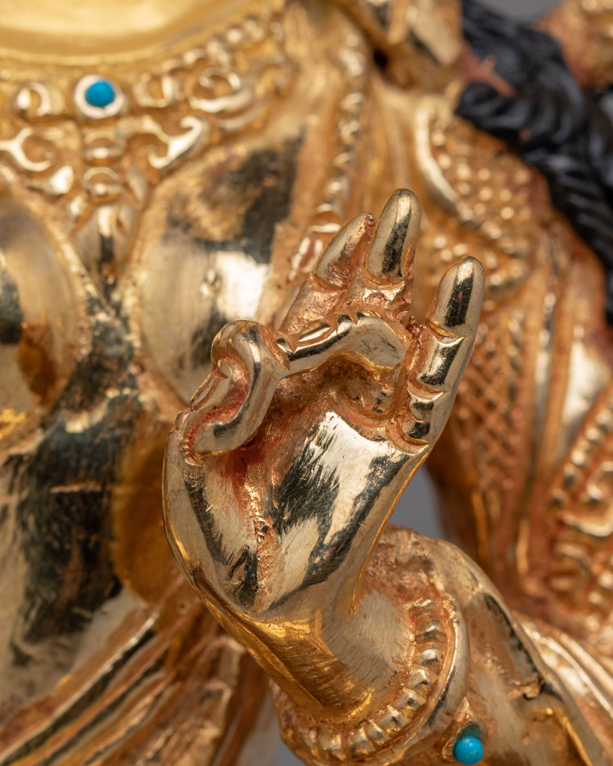 Handmade Spiritual Shyama Tara Statue | Green Tara Figurine for Meditation