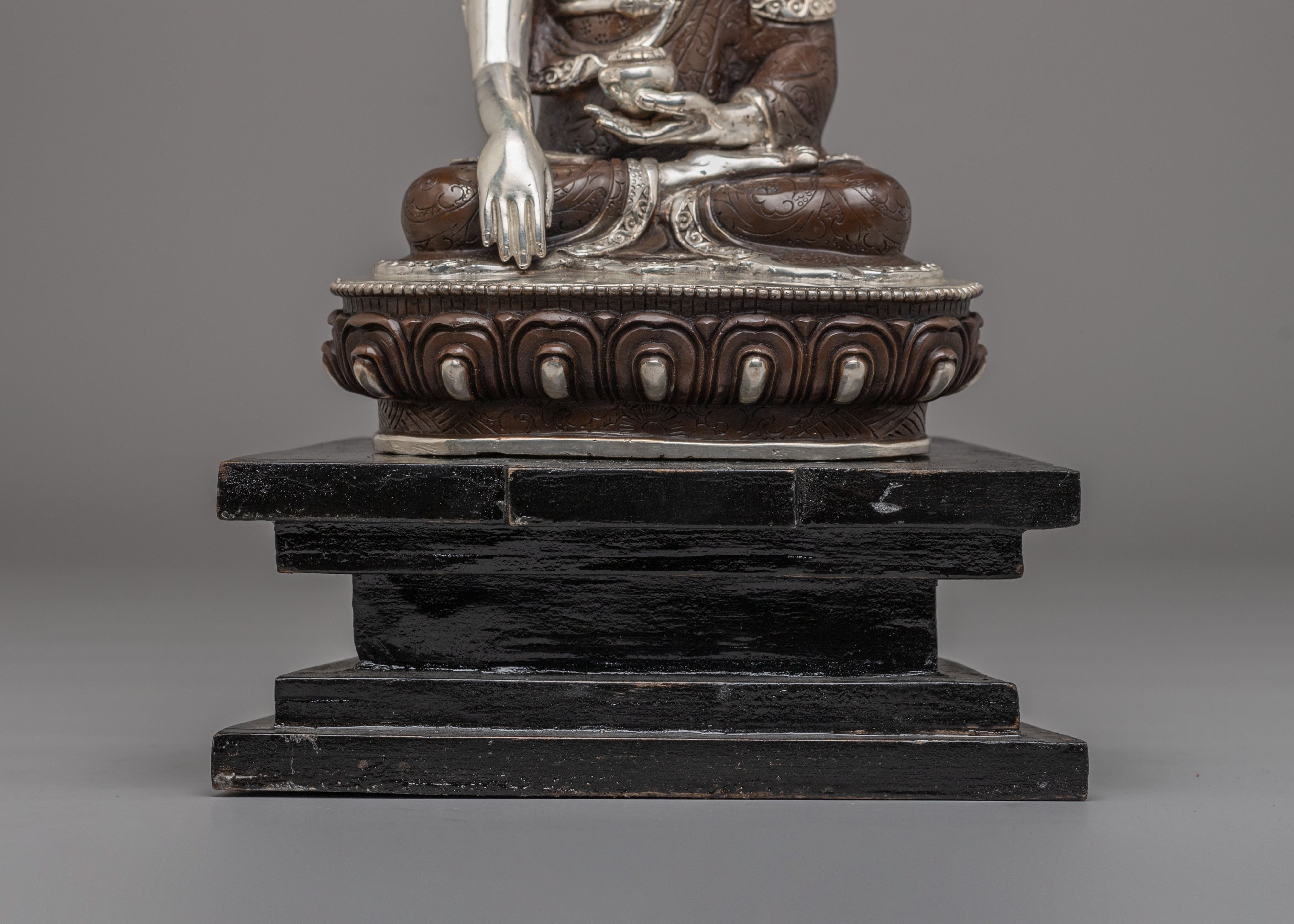 Traditional Shakyamuni Buddha Altar Statue | Himalayan Decor