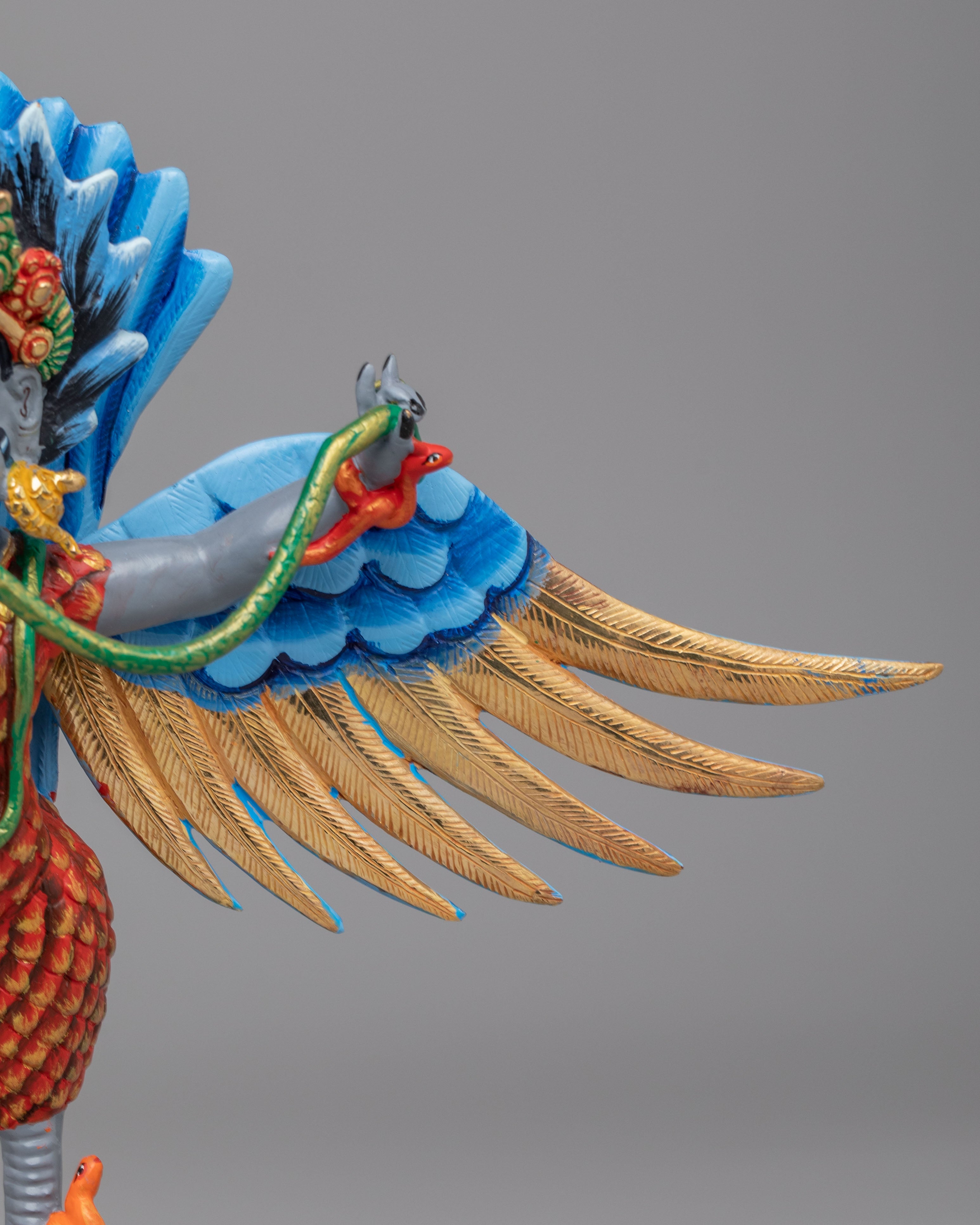 Traditional Garuda Guardian Statue | Himalayan Deity Sculpture