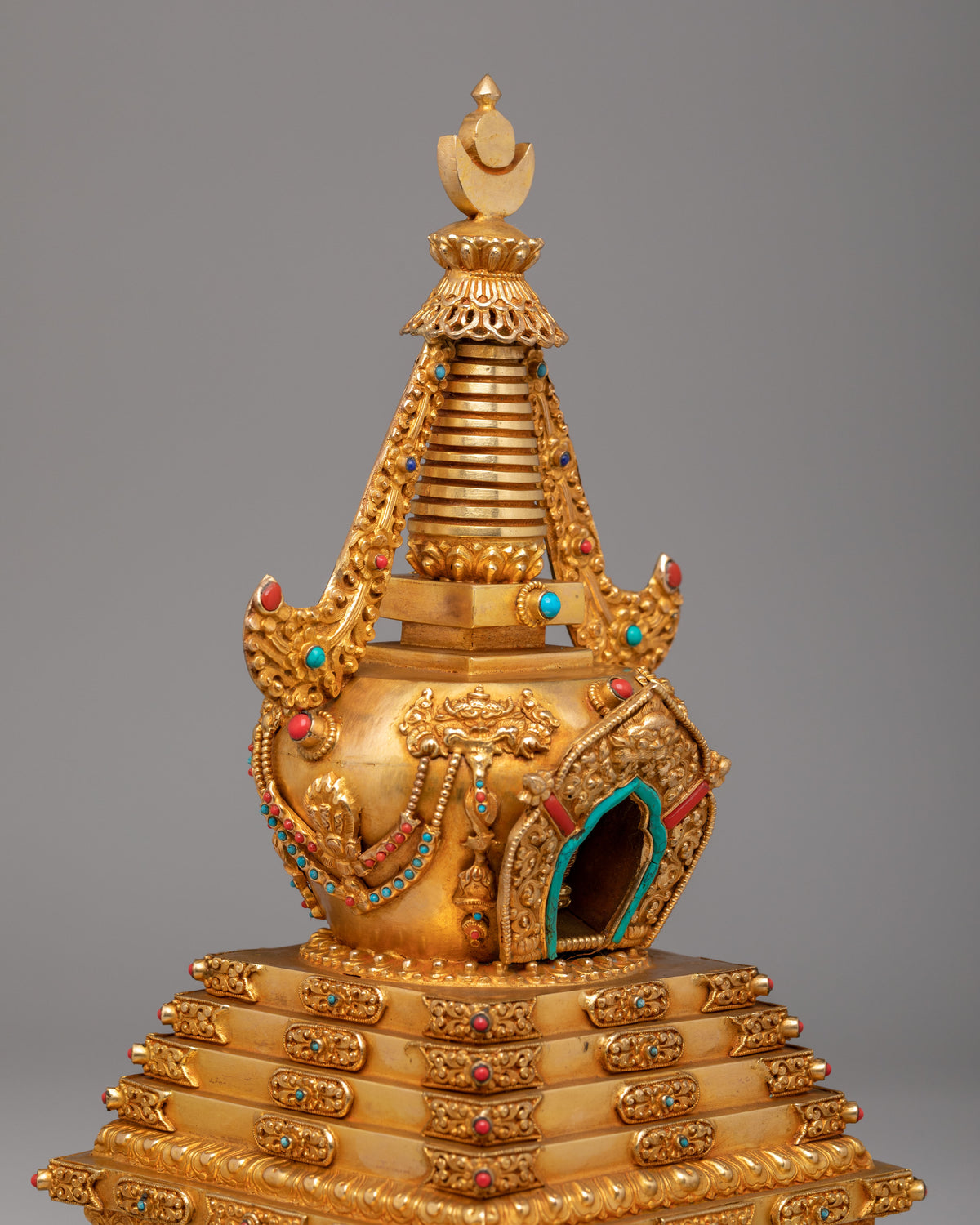 Enlightenment Stupa for Buddhist Altar | Handcrafted Spiritual Decor