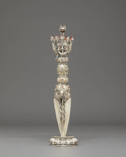 Silver Plated Phurba for Ritual Use