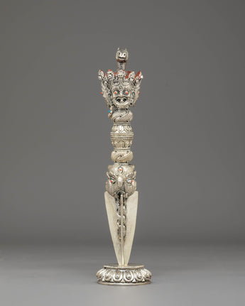 Silver Plated Phurba for Ritual Use