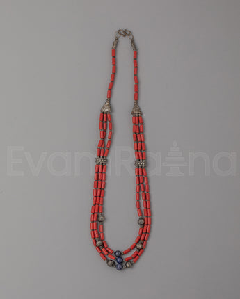 Handmade Coral Bead Necklace