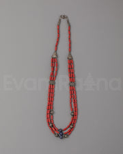 Handmade Coral Bead Necklace