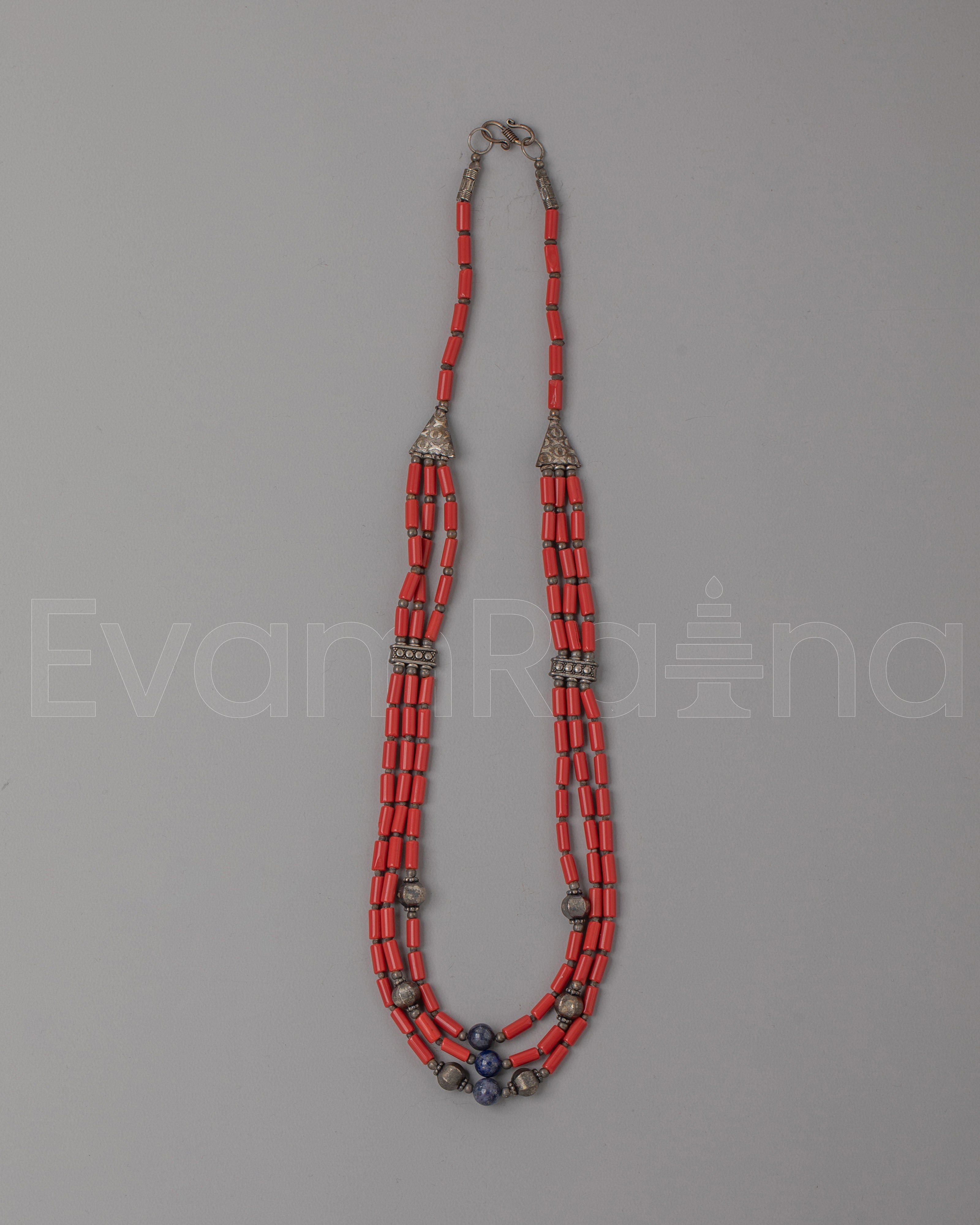 Handmade Coral Bead Necklace