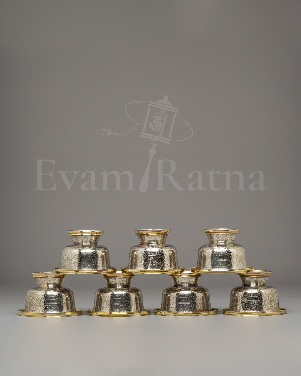Seven Water Offering Bowls Set