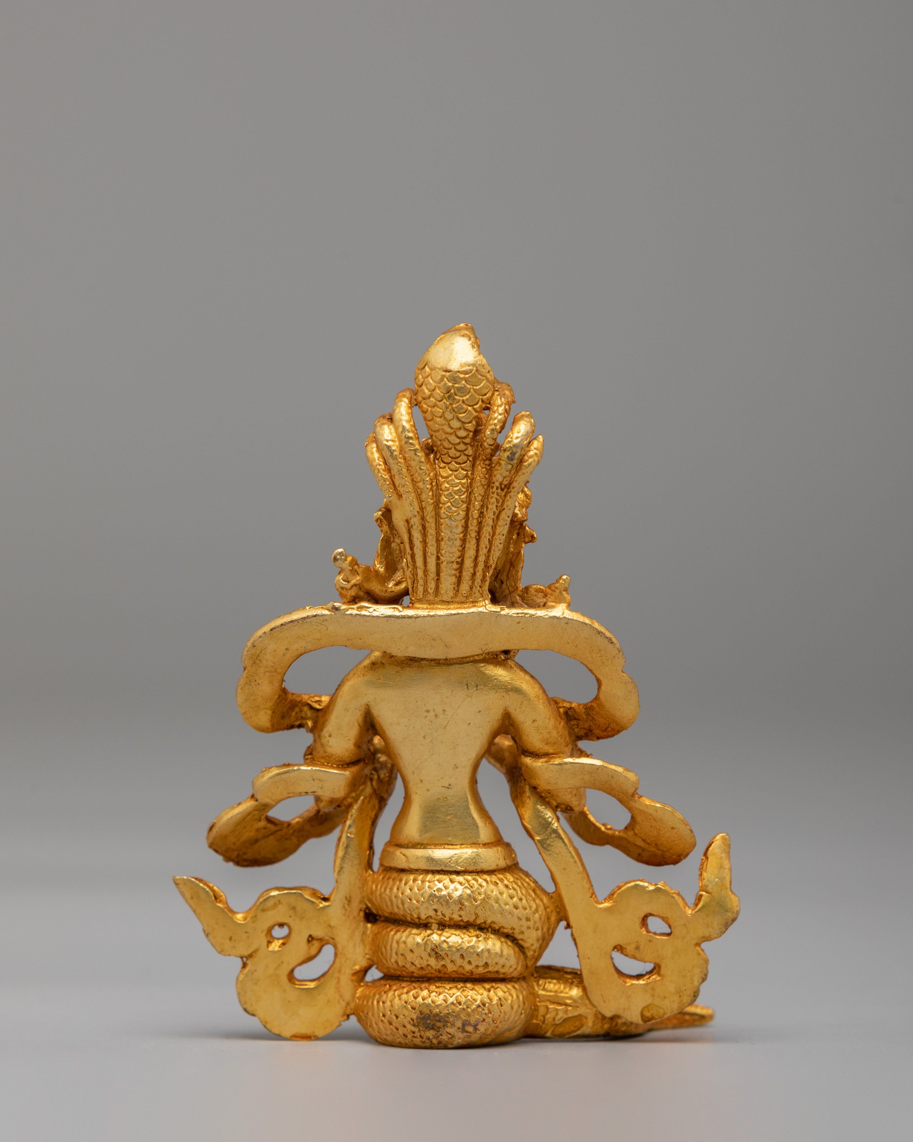 Handmade Naga Kanya Statue | Copper Body with Gold Plating