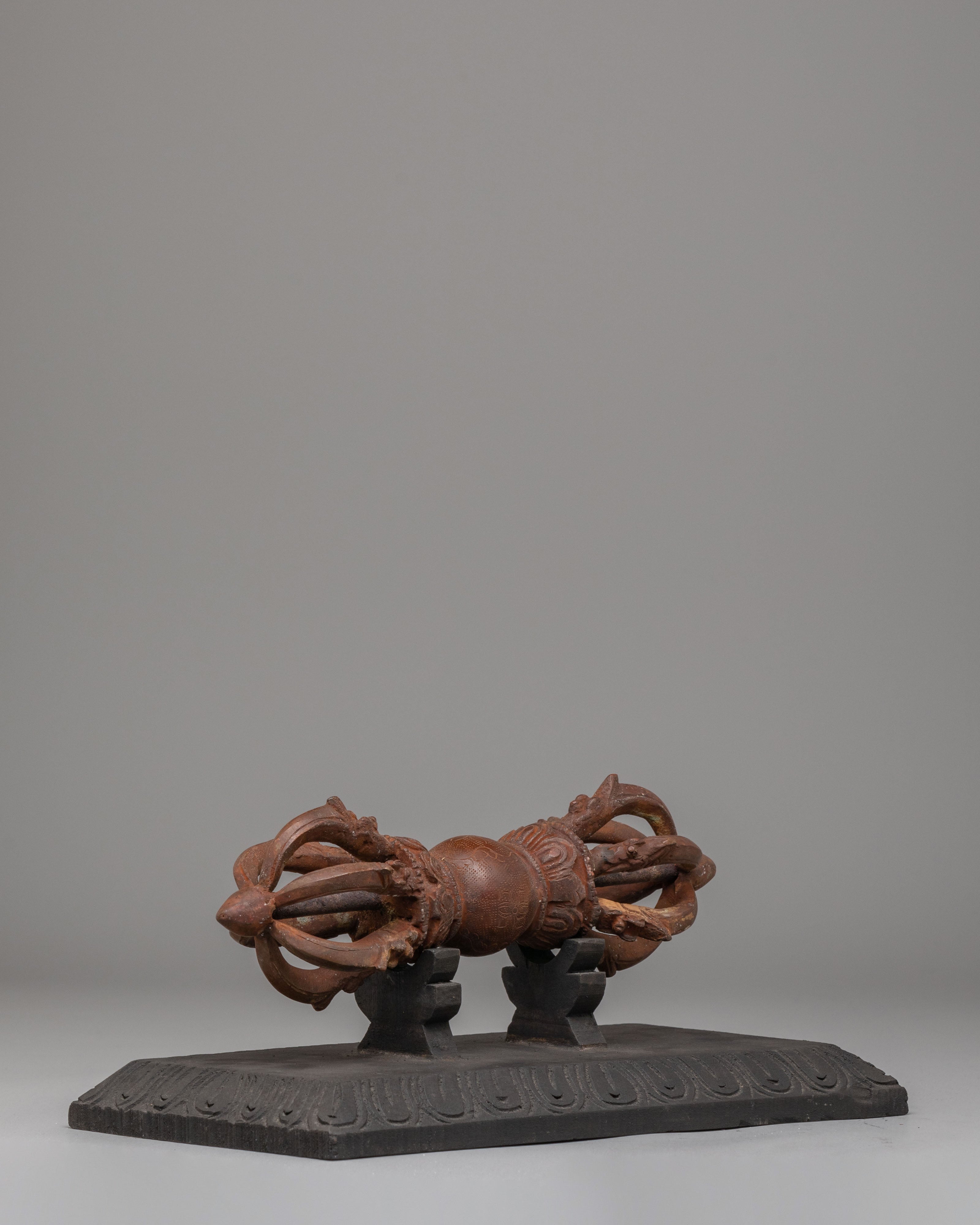 Handmade Shrine Vajra with Stand | Tibetan Ritual Tool