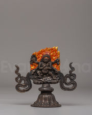 Six-Armed Mahakala Statue for Decor 