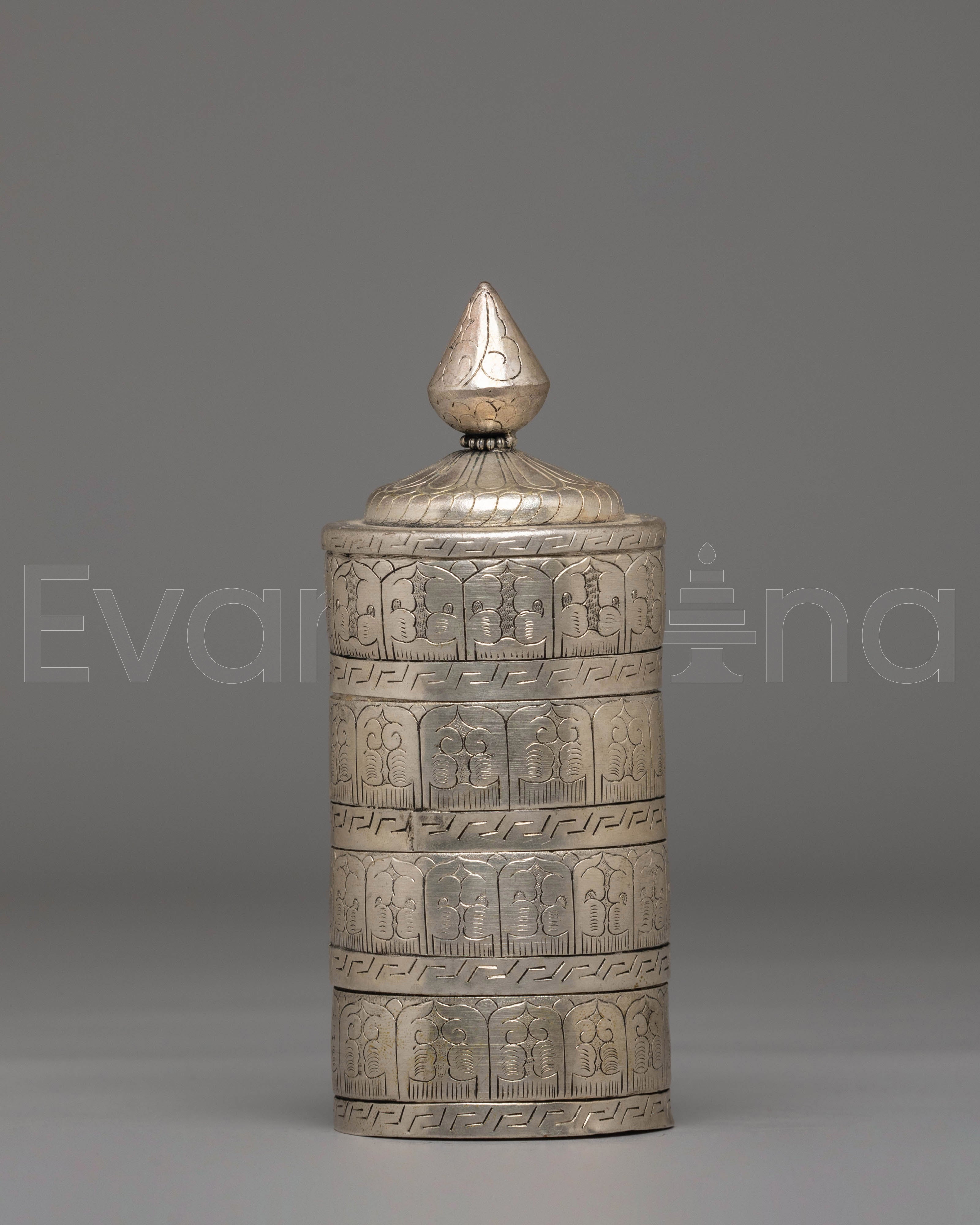 Decorative Tibetan Rice Offering Pot | Perfect for Rituals and Sacred Decor