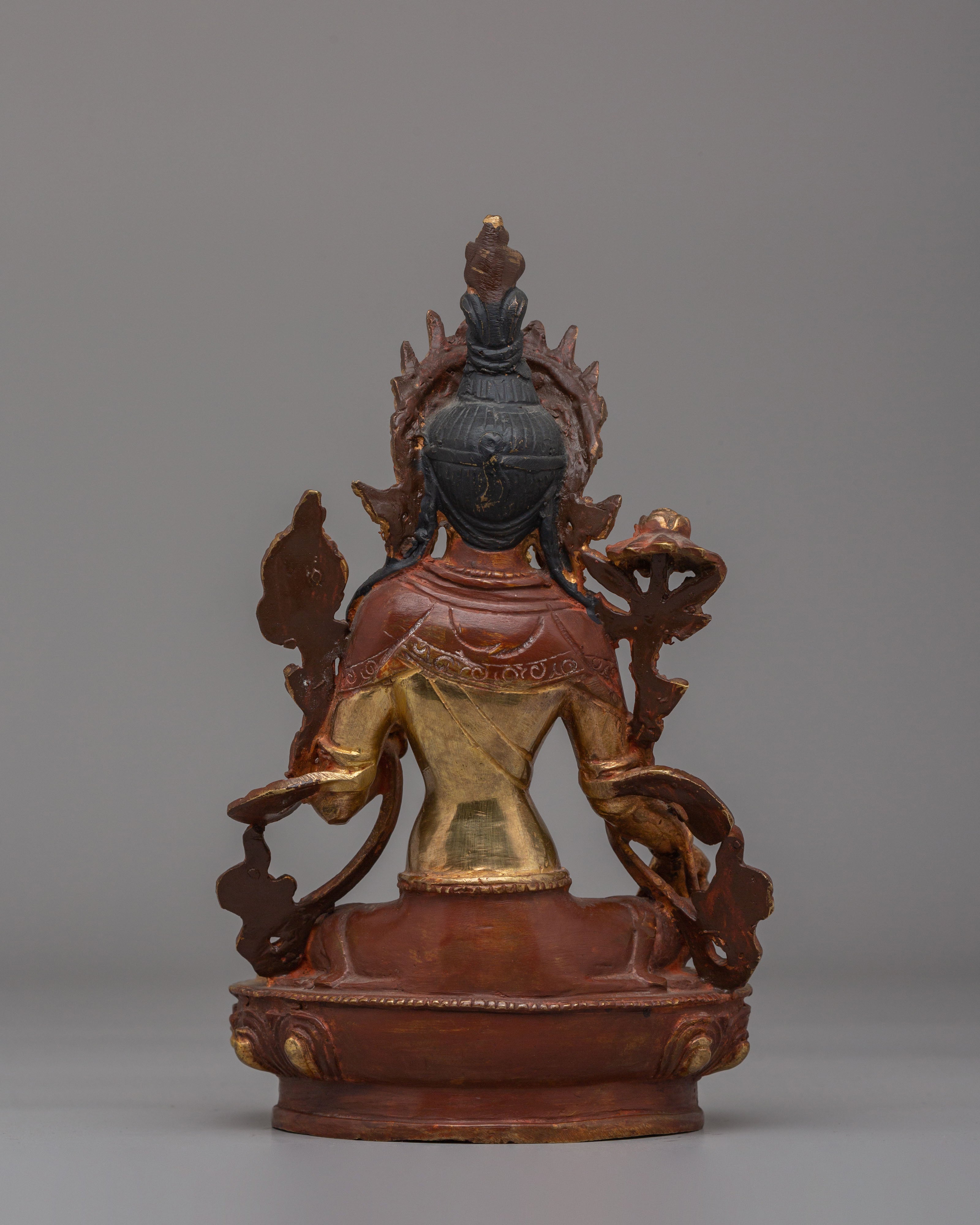 Green Tara Sculpture for Healing | Tara Goddess Statue