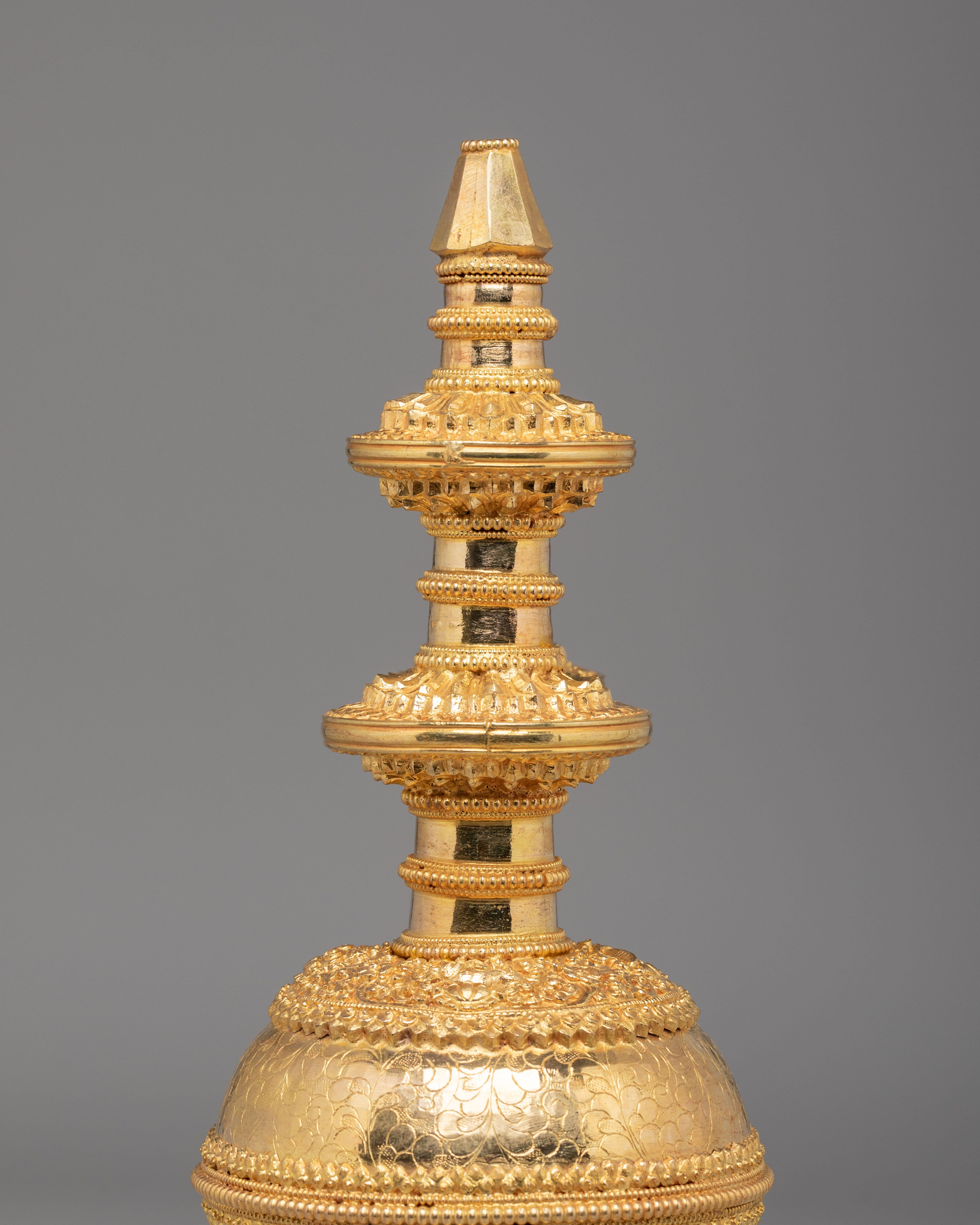 Kundika Water Vessel | Gold Plated Copper Body for Ritual Use