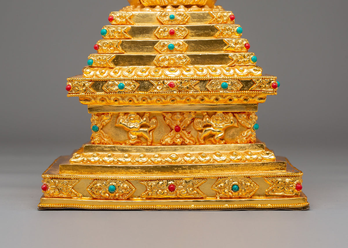 Buddhist Relic Enlightenment Stupa | Sacred Symbol of Awakening
