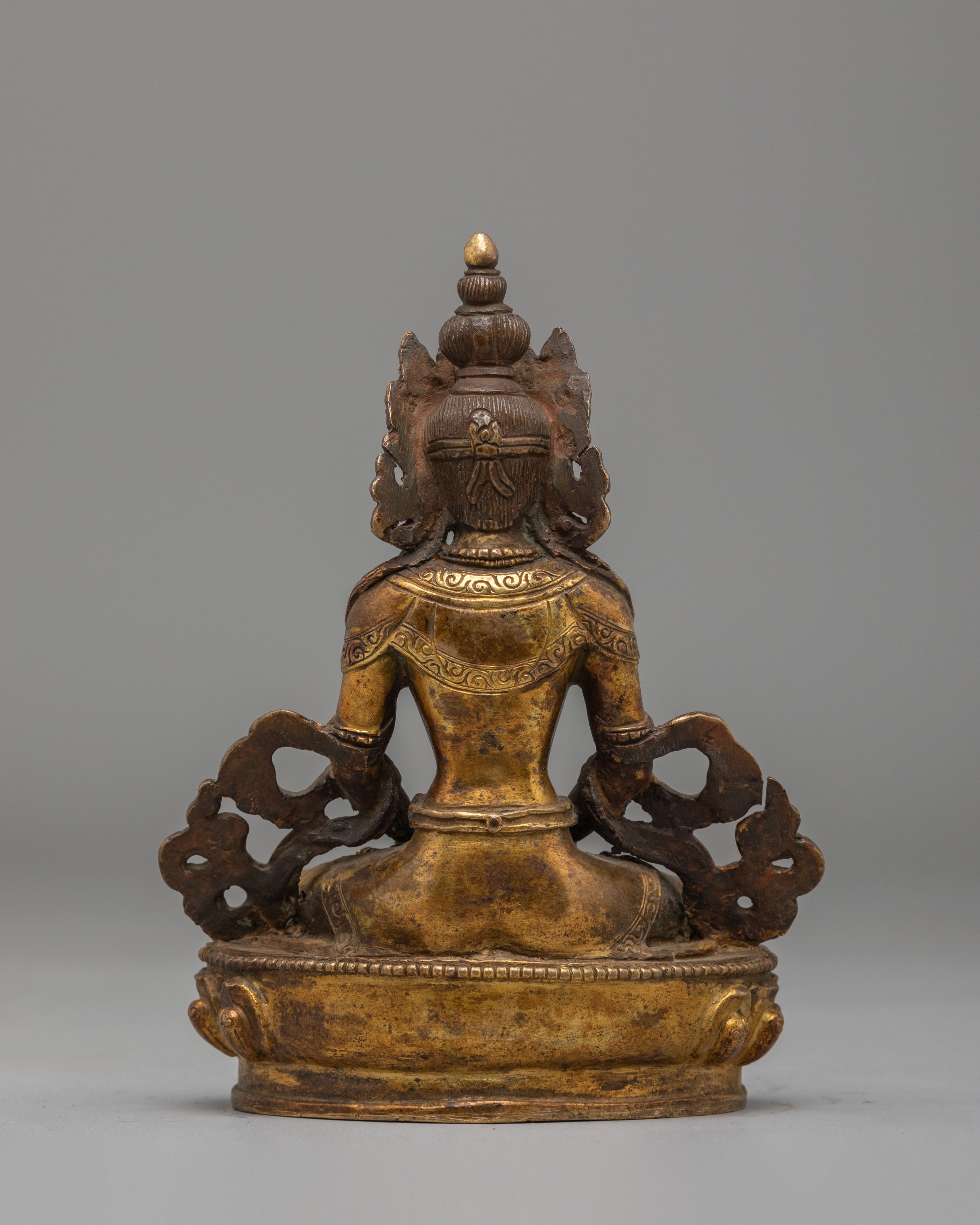Himalayan Amitayus Buddha Sculpture | Symbol of Longevity and Wisdom