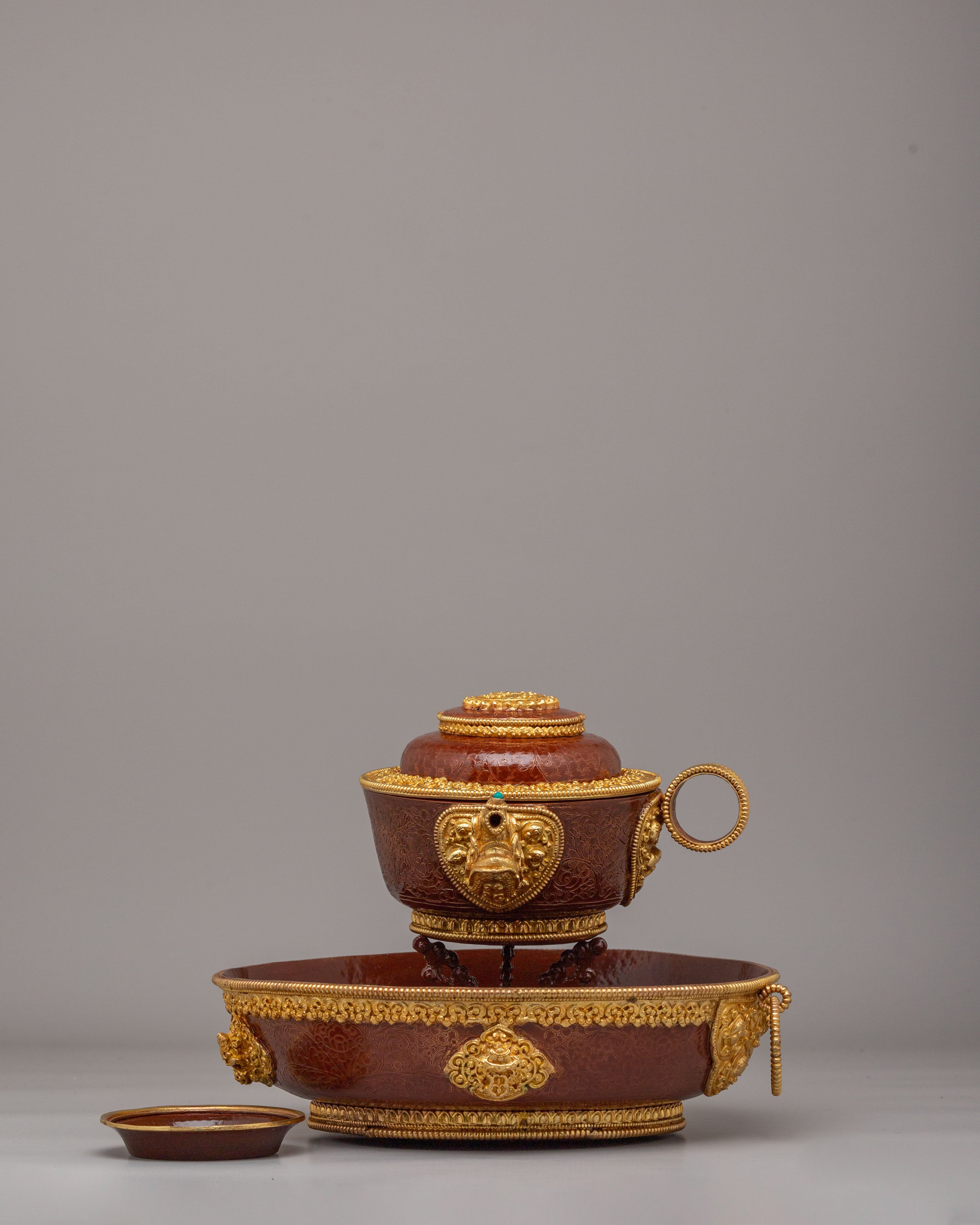 Tibetan Water Offering Bowls Set | Spiritual Altar Essentials