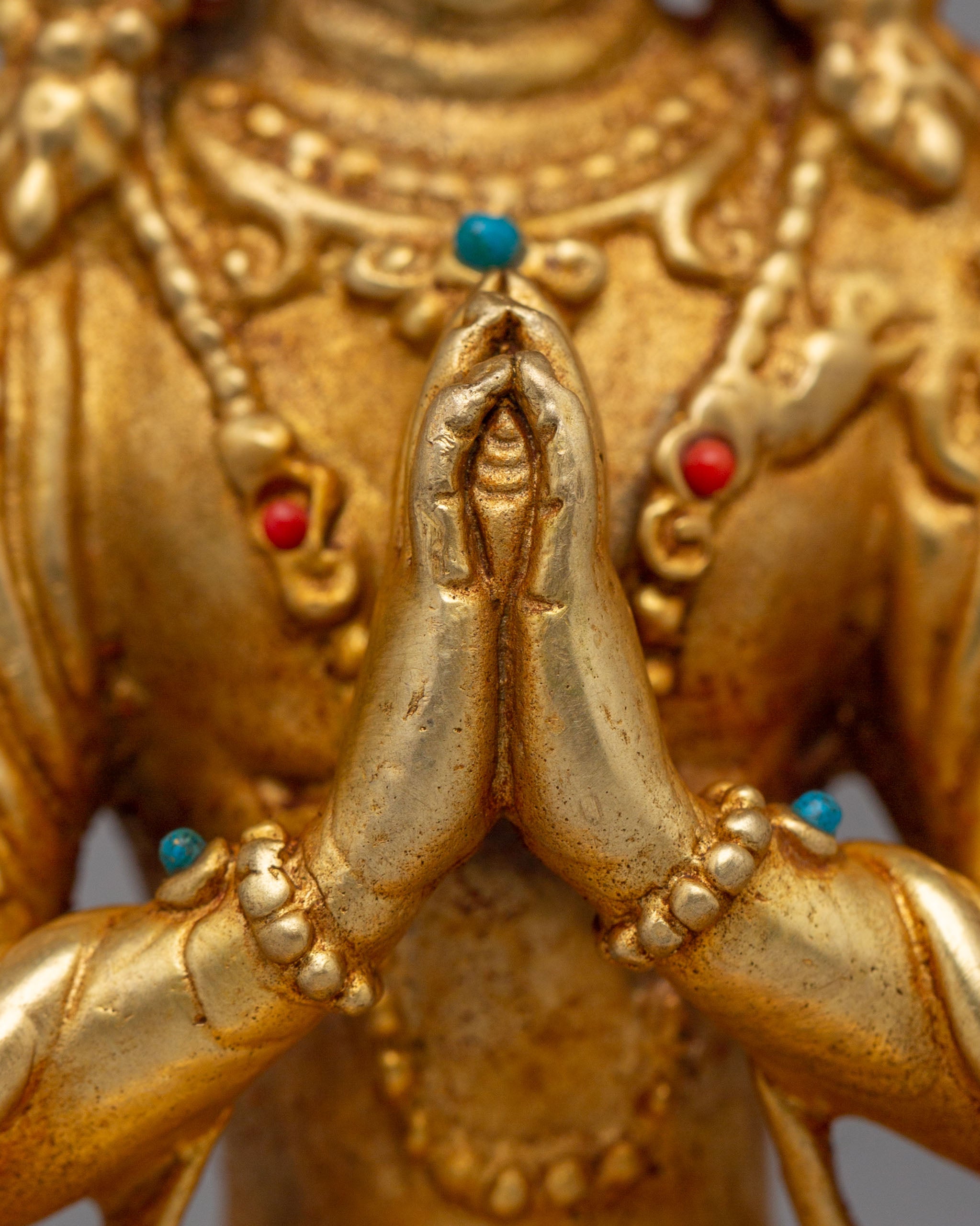 Avalokiteshvara Compassion Deity Statue | Tibetan Chenrezig Statue