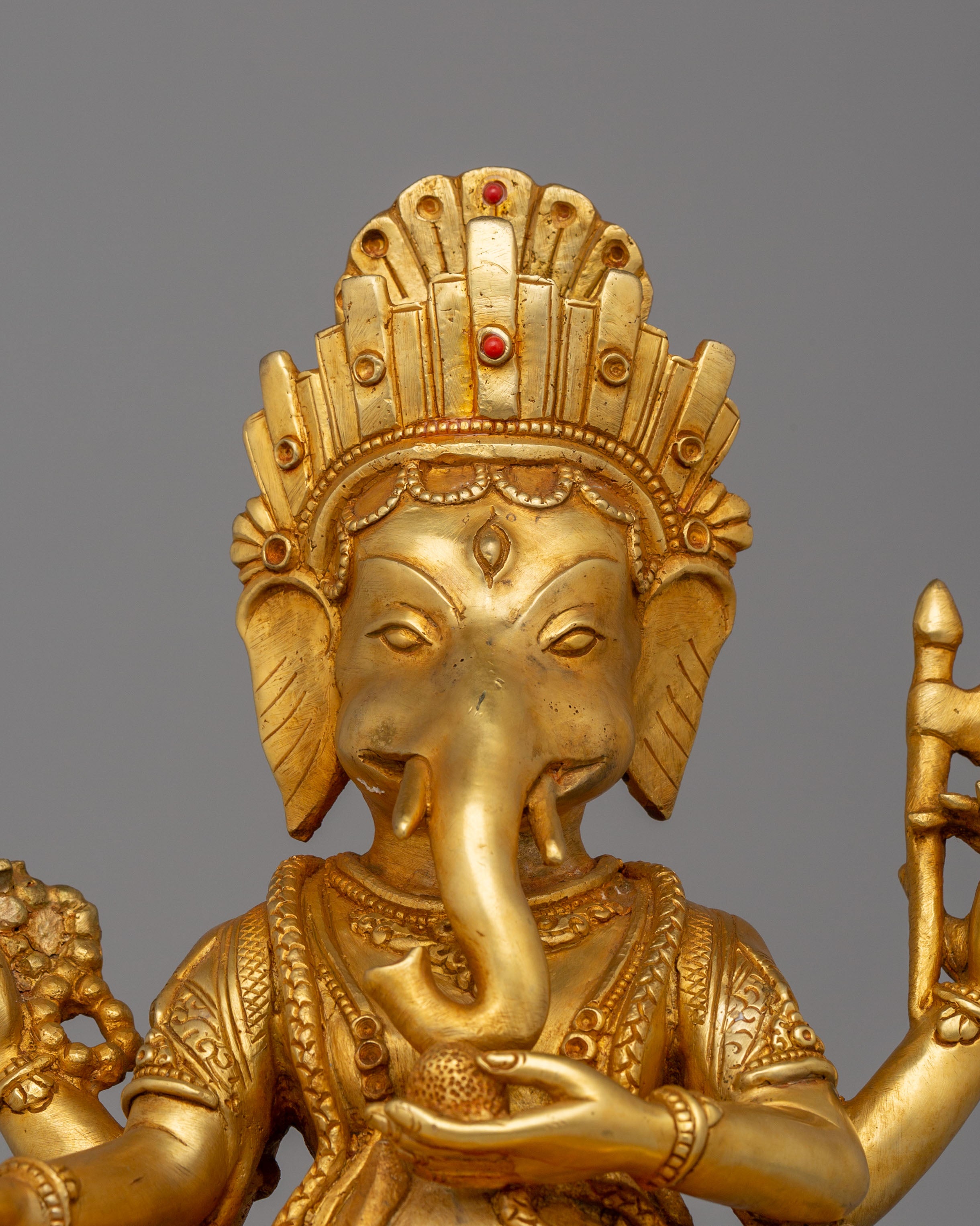 God Ganesh Divine Handcrafted Sculpture | Hindu Elephant God Figurine