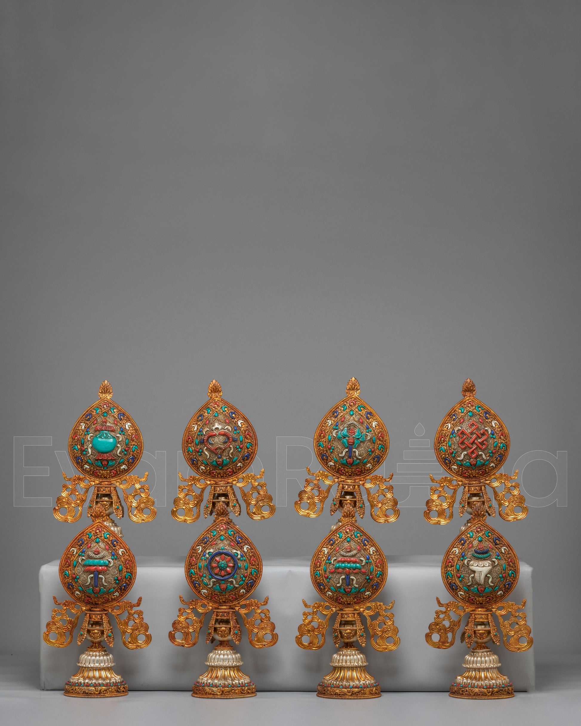 Sacred Ashtamangala Set for Altar