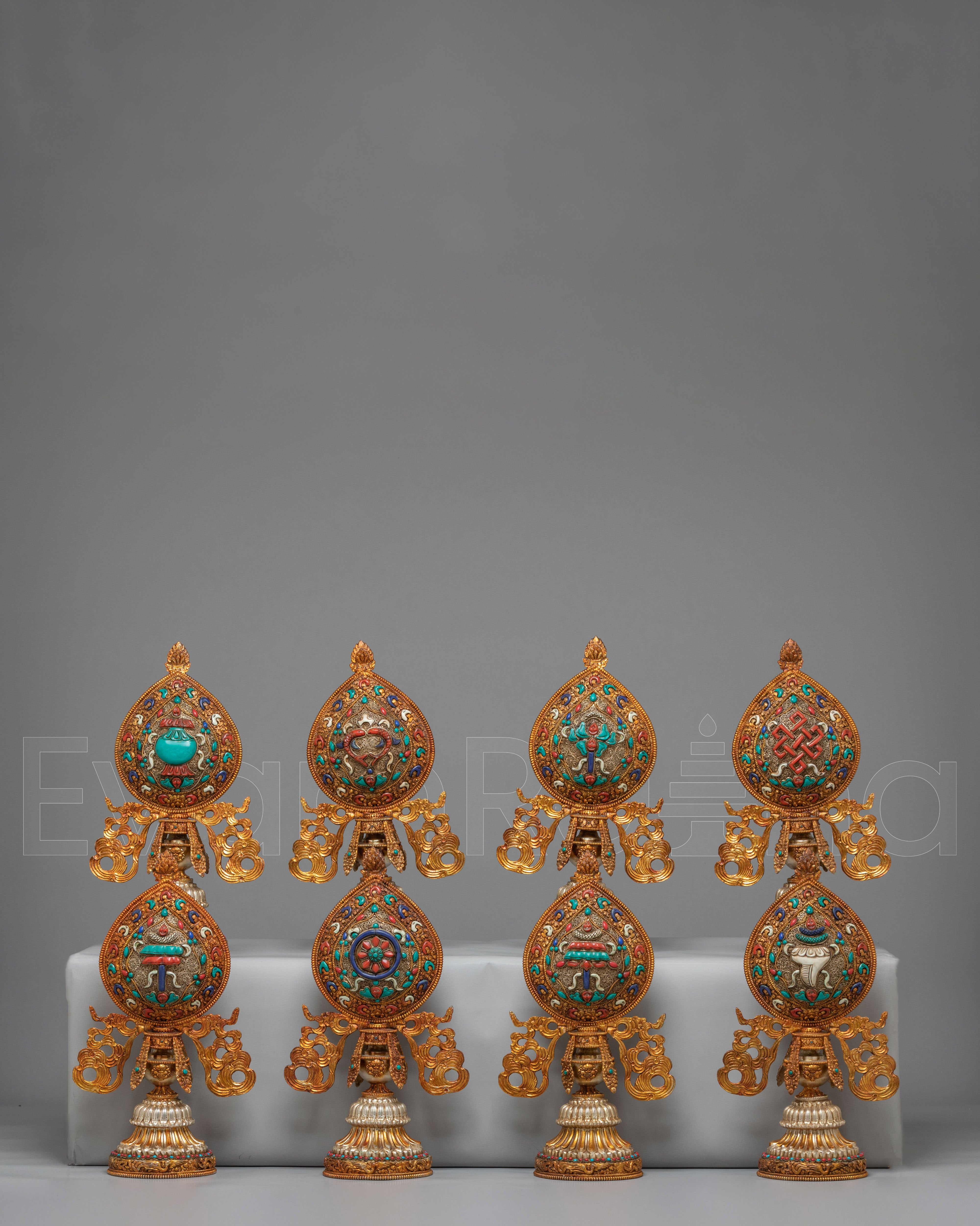 Sacred Ashtamangala Set for Altar