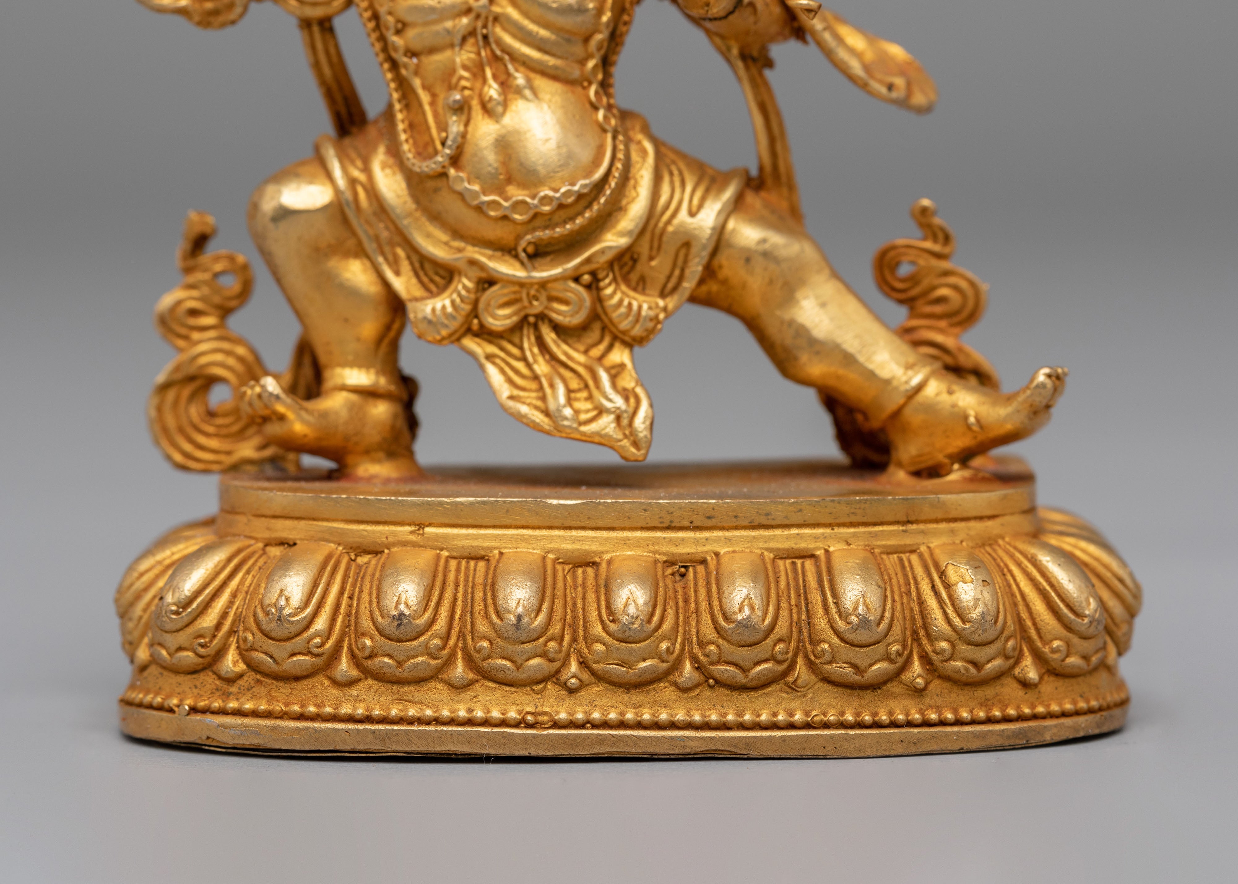 Sacred Vajrapani Statue | Wrathful Protector Deity Sculpture