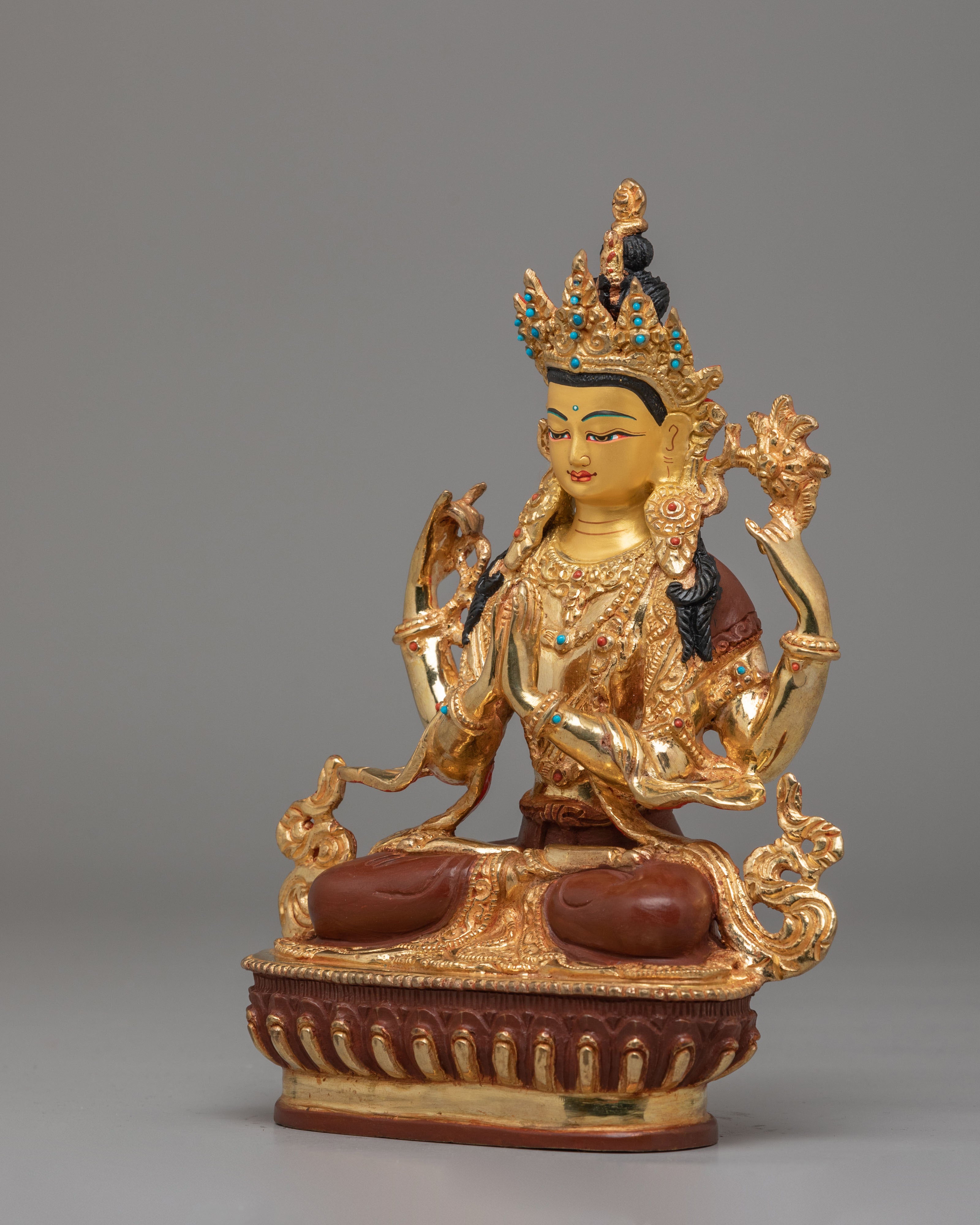 Spiritual Compassion Chenrezig Statue | Tibetan Bodhisattva of Compassion