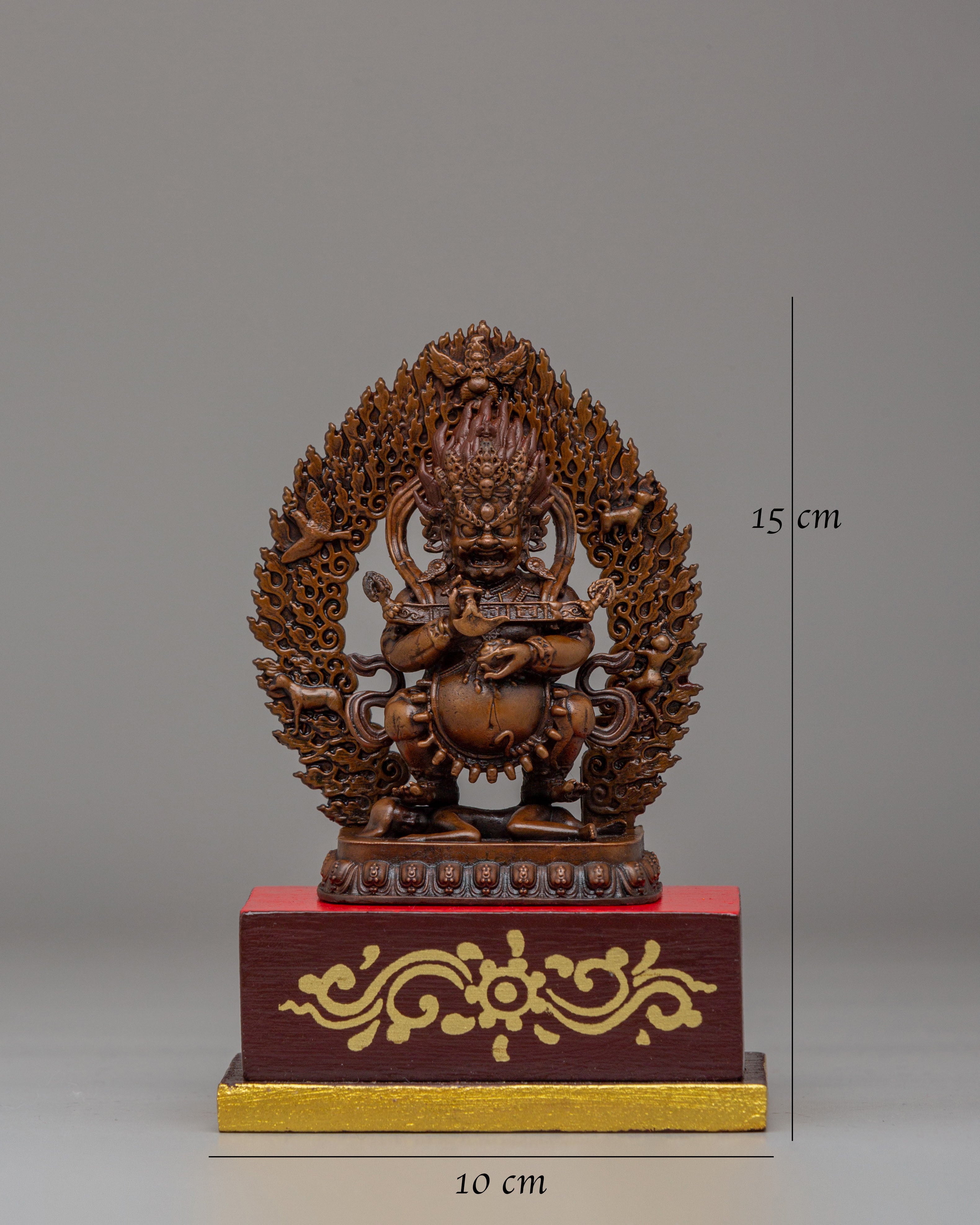 Shakya Mahakala Deity Statue | Tibetan Buddhist Protector Sculpture