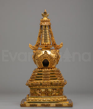 Handmade Buddhist Stupa for Rituals | Symbol of Enlightenment
