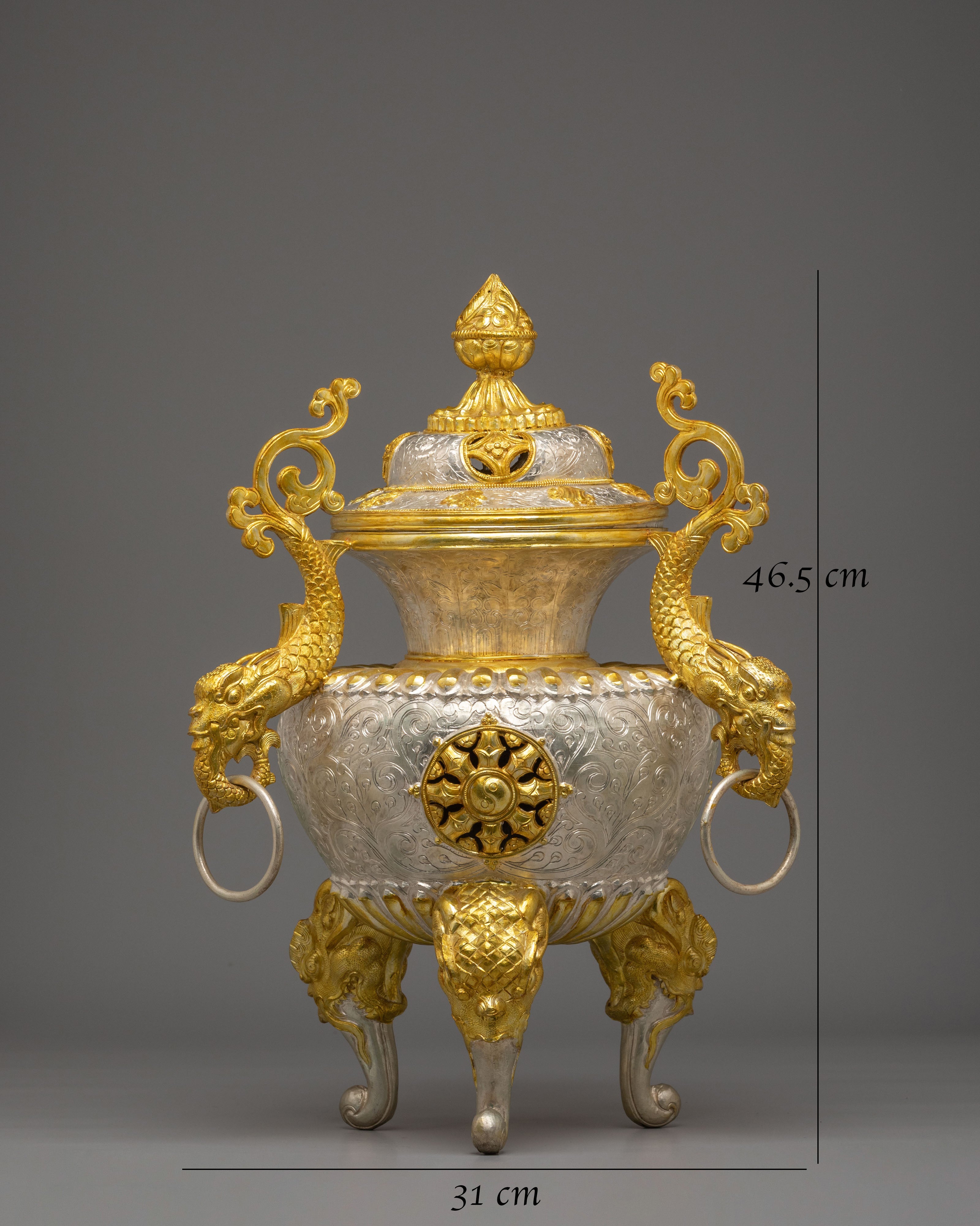 Handcrafted Incense Burner for Altar Use | Traditional Buddhist Altar Decor