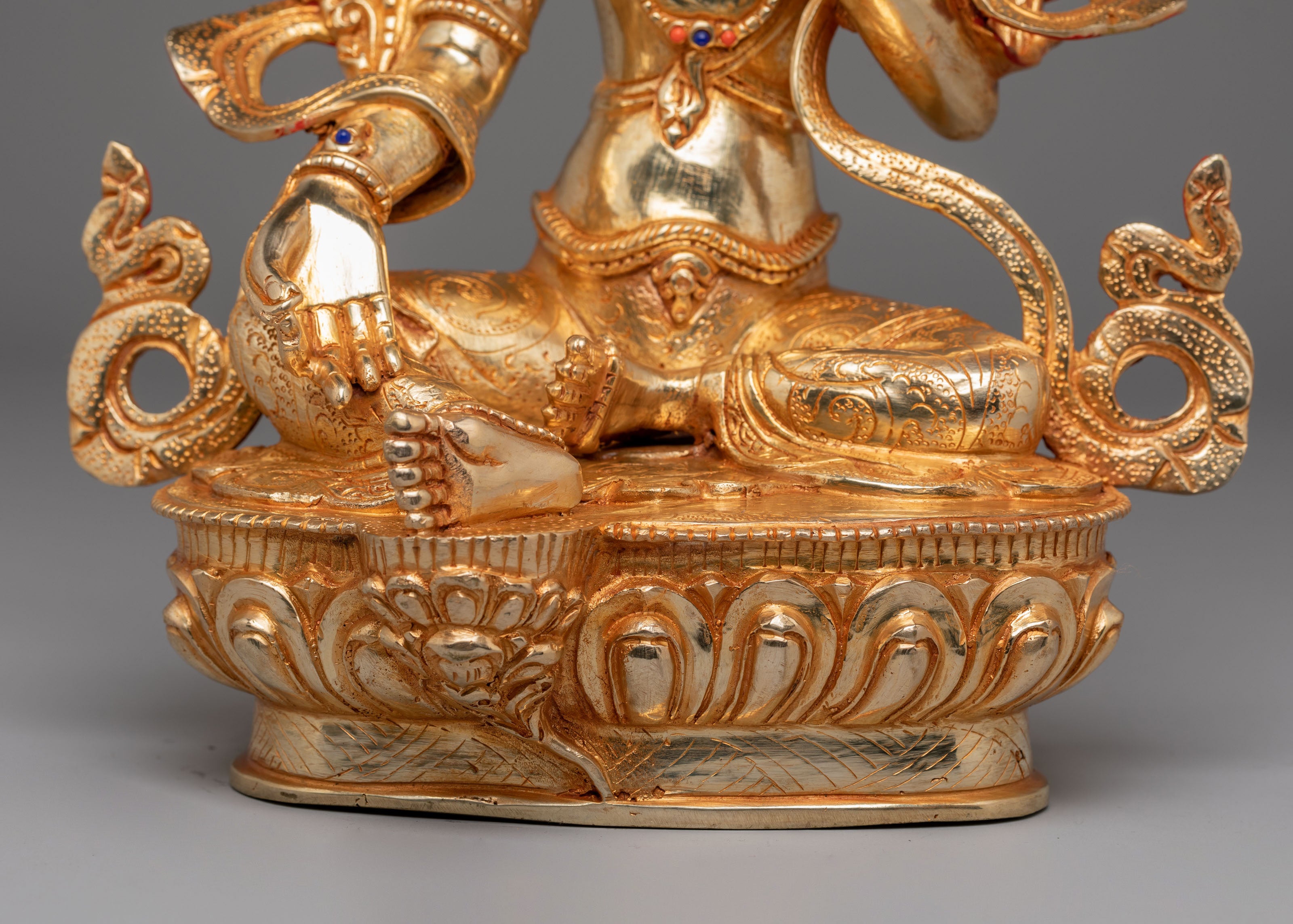 Handmade Green Tara Deity Sculpture | Tibetan Goddess of Compassion