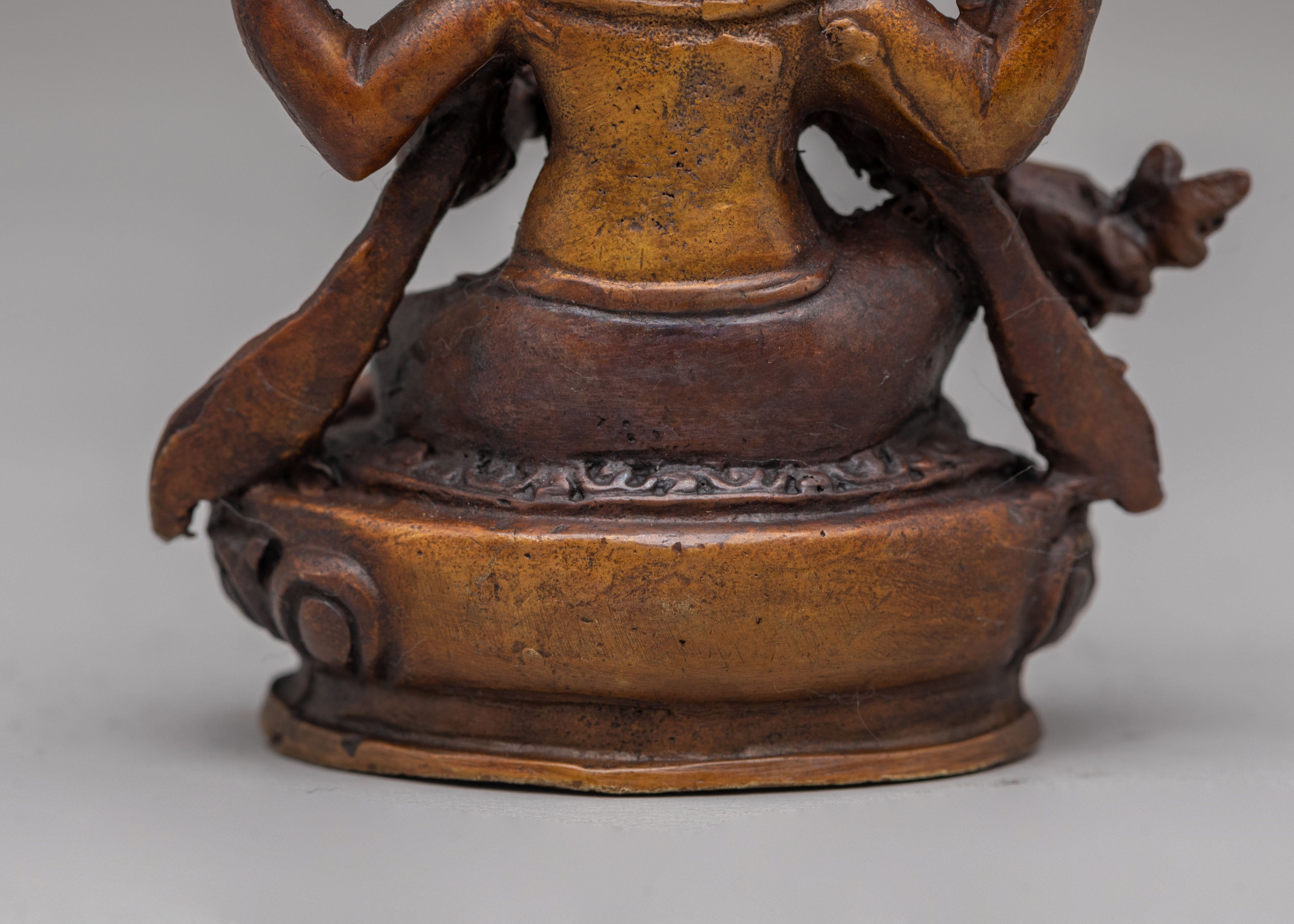 Traditional Lord Ganesh Statue | Oxidized Copper Artwork