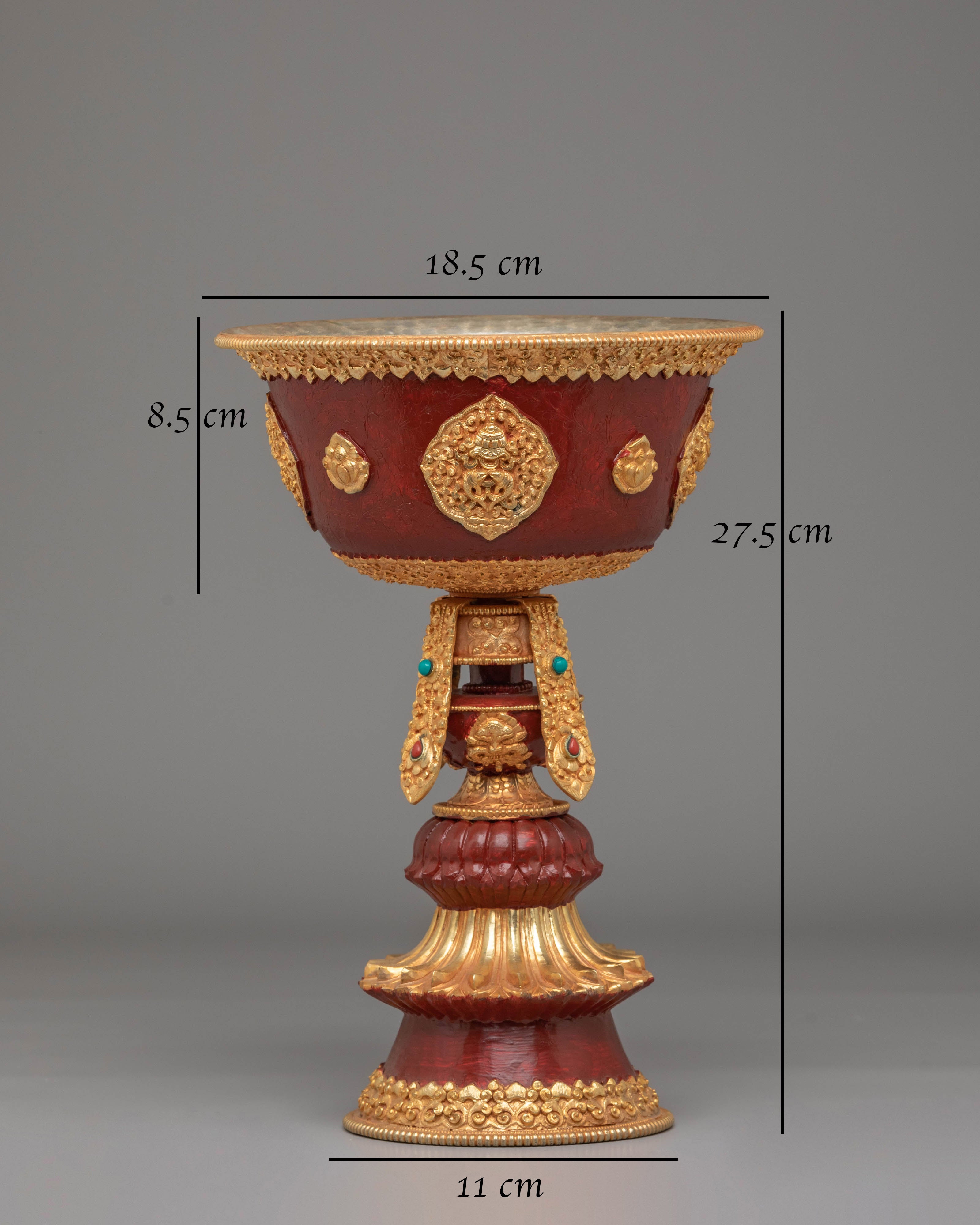 Tibetan Butter Lamp for Rituals | Handcrafted Sacred Offering Lamps