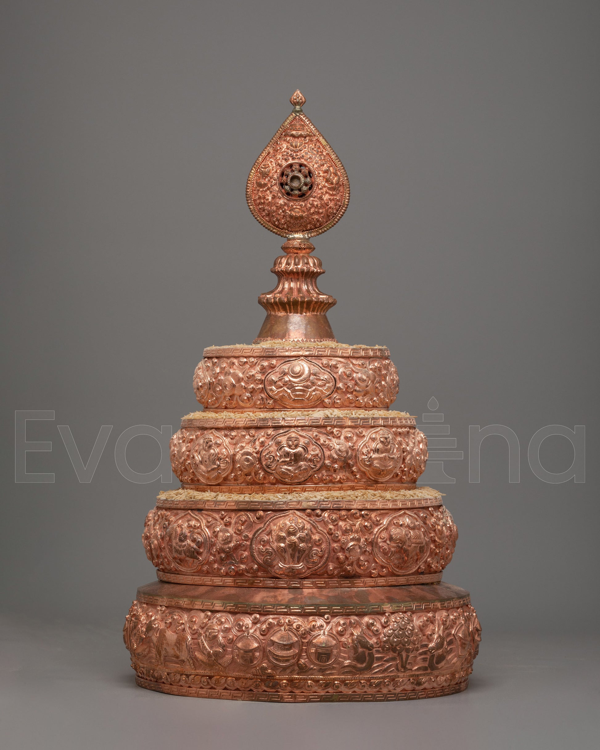 Spiritual Buddhist Mandala Offering