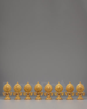 Spiritual Ashtamangala Symbols Set