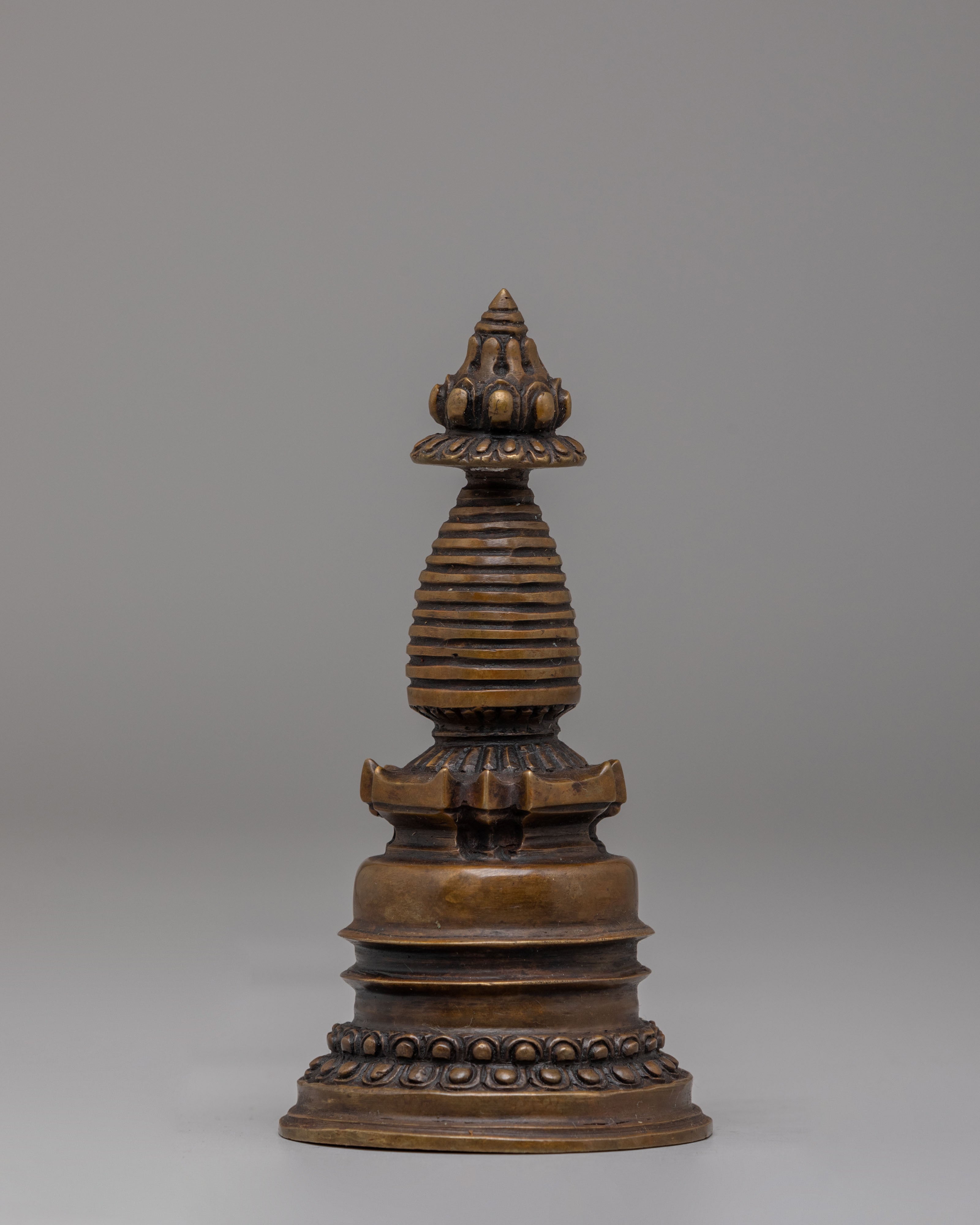 Kadampa Stupa for Sacred Altar | Copper Buddhist Ritual Object