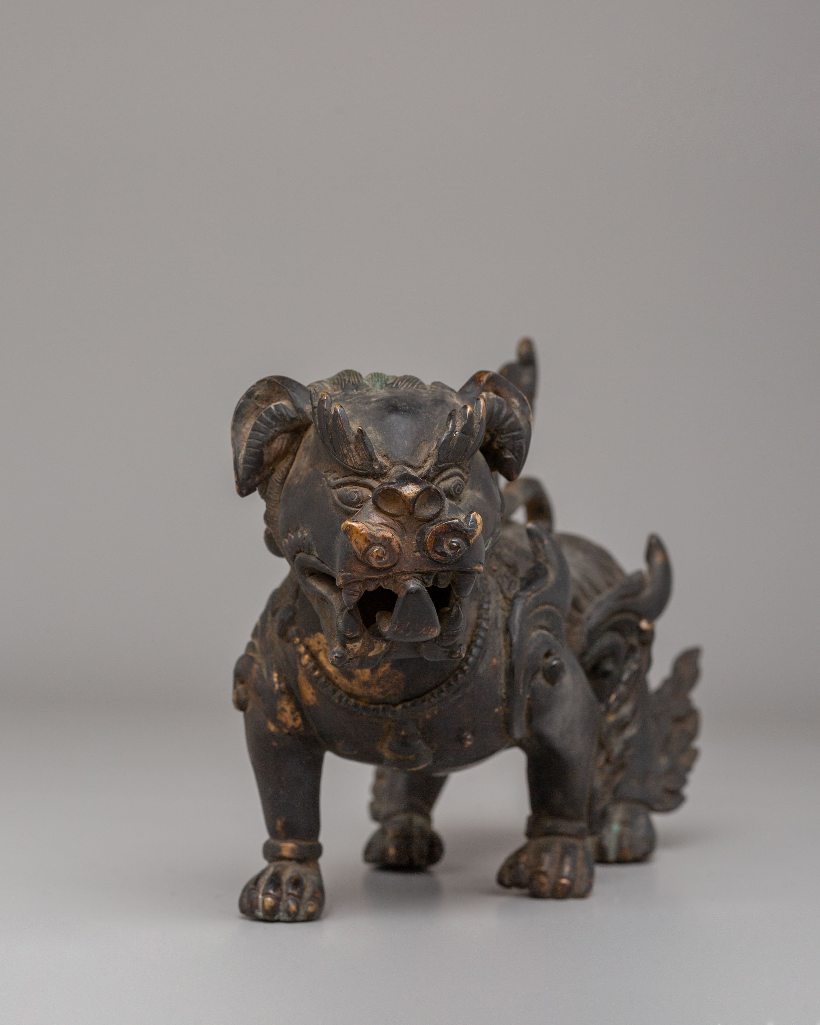 Buddhist Guardian Lion Pair | Symbol of Strength & Protection
