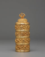Handmade Golden Decorative Rice Pot